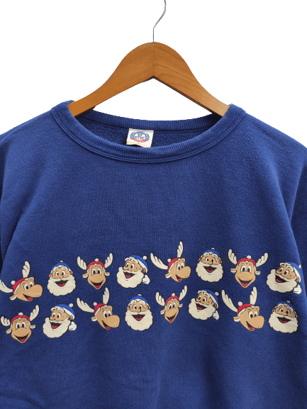 Captain Santors 🔥 Vintage 90s Vintage Captain Santa sweatshirt mirror print Size US M / EU 48-50 / 2 - 2 Thumbnail