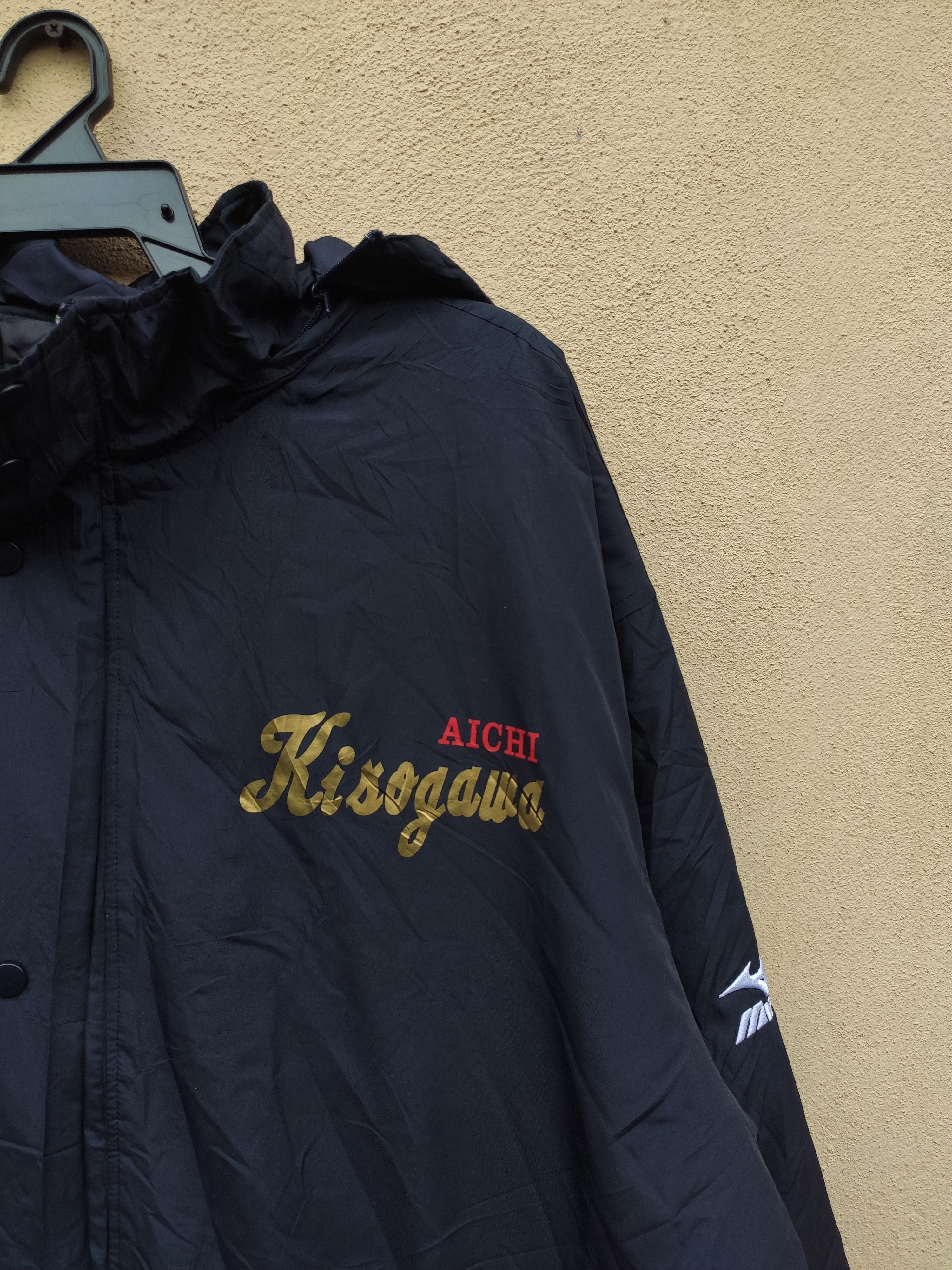 Mizuno 🔥 Mizuno Rain coat parkas long jacket raincoat big logo Size US L / EU 52-54 / 3 - 5 Thumbnail