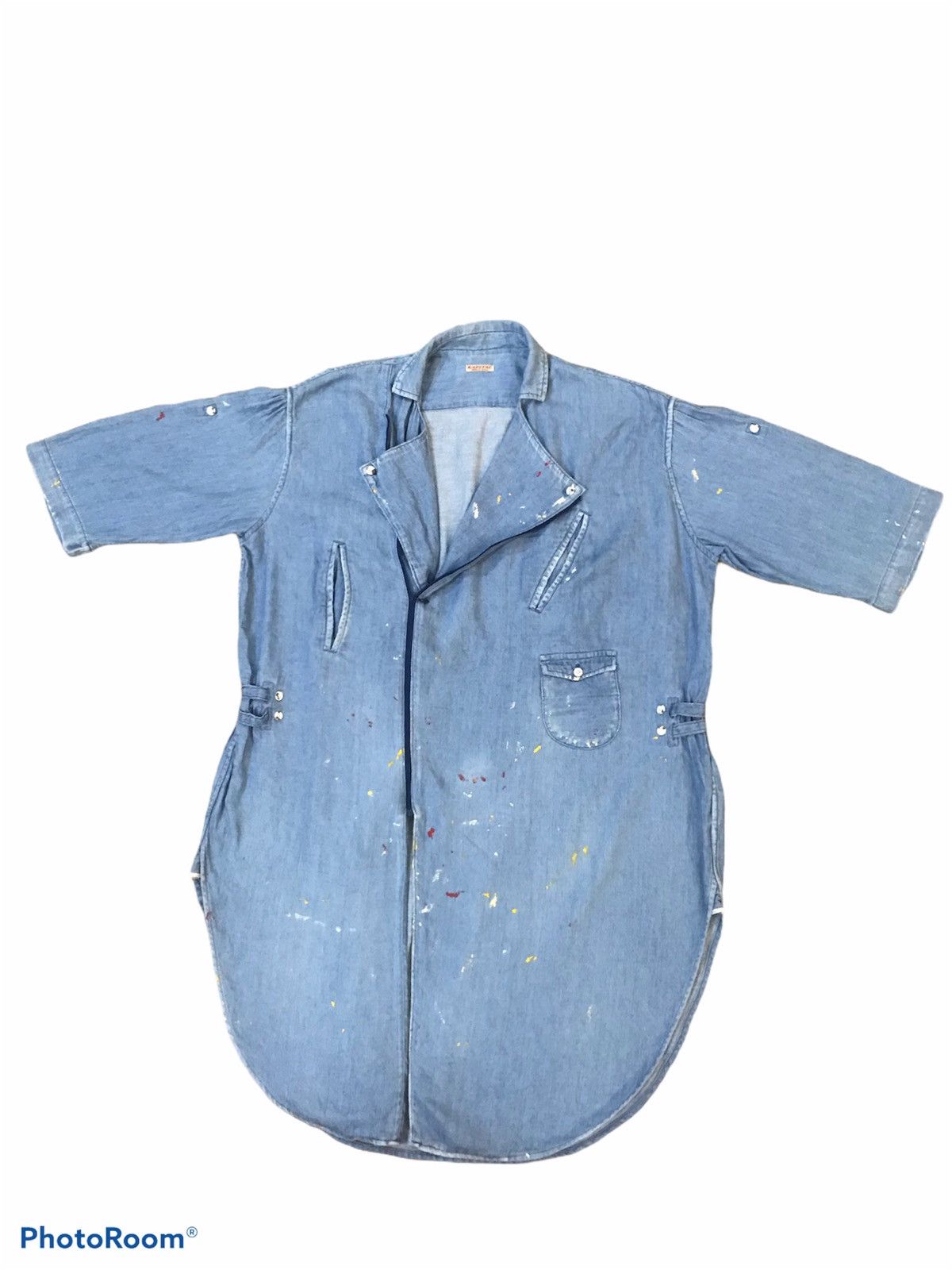 Kapital Best Offer Unisex KAPITAL Sloppy Short Sleeve Shirt Denim Size US S / EU 44-46 / 1 - 1 Thumbnail