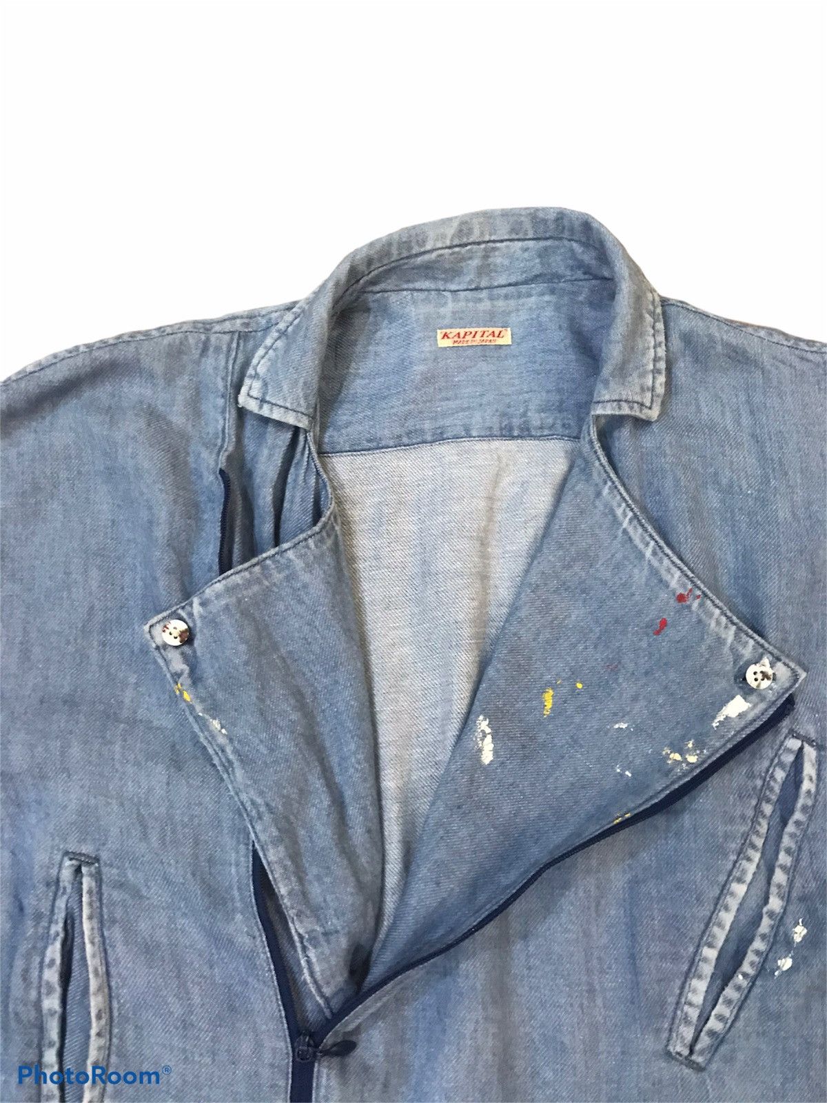 Kapital Best Offer Unisex KAPITAL Sloppy Short Sleeve Shirt Denim Size US S / EU 44-46 / 1 - 12 Thumbnail