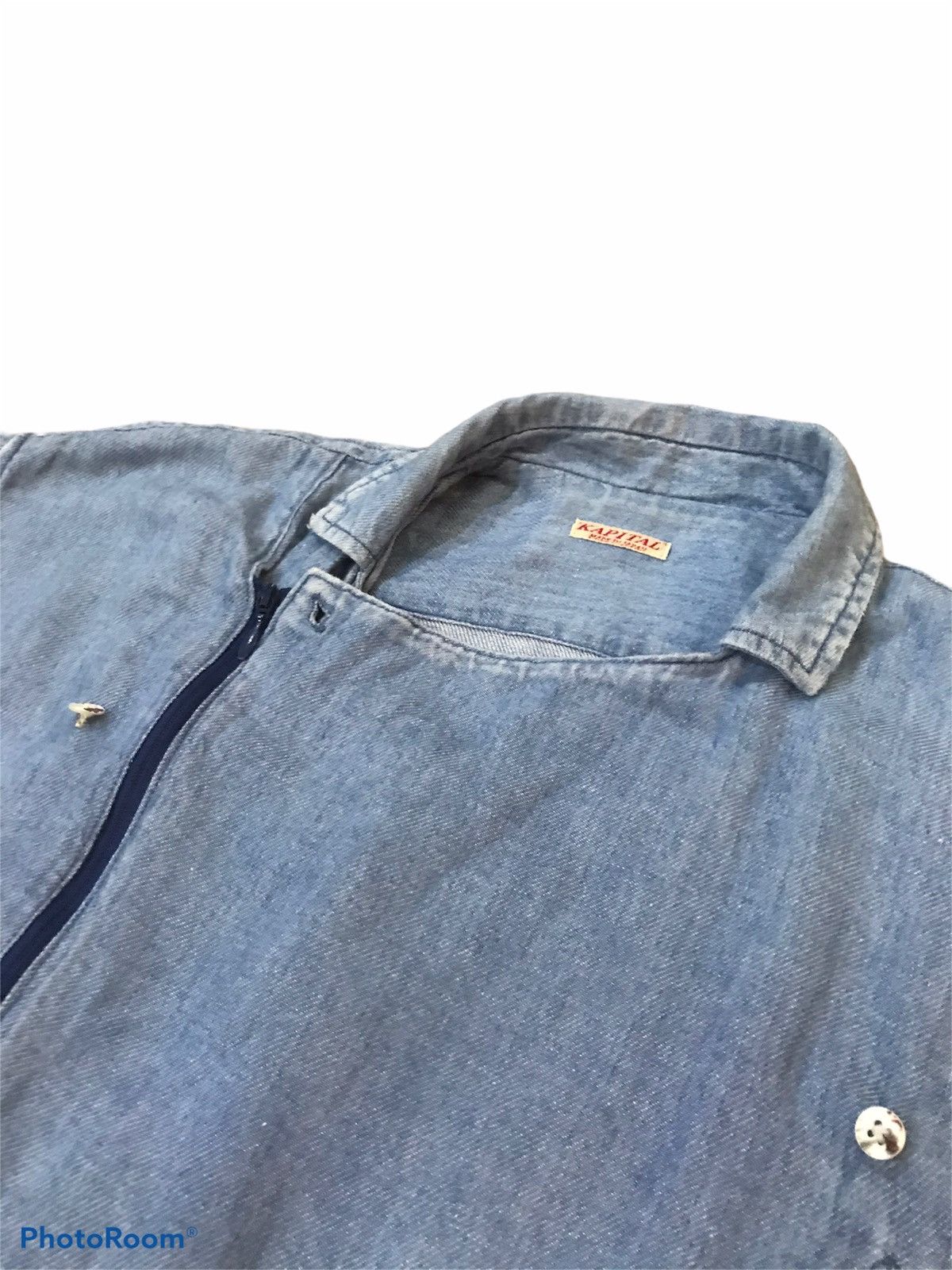Kapital Best Offer Unisex KAPITAL Sloppy Short Sleeve Shirt Denim Size US S / EU 44-46 / 1 - 11 Thumbnail