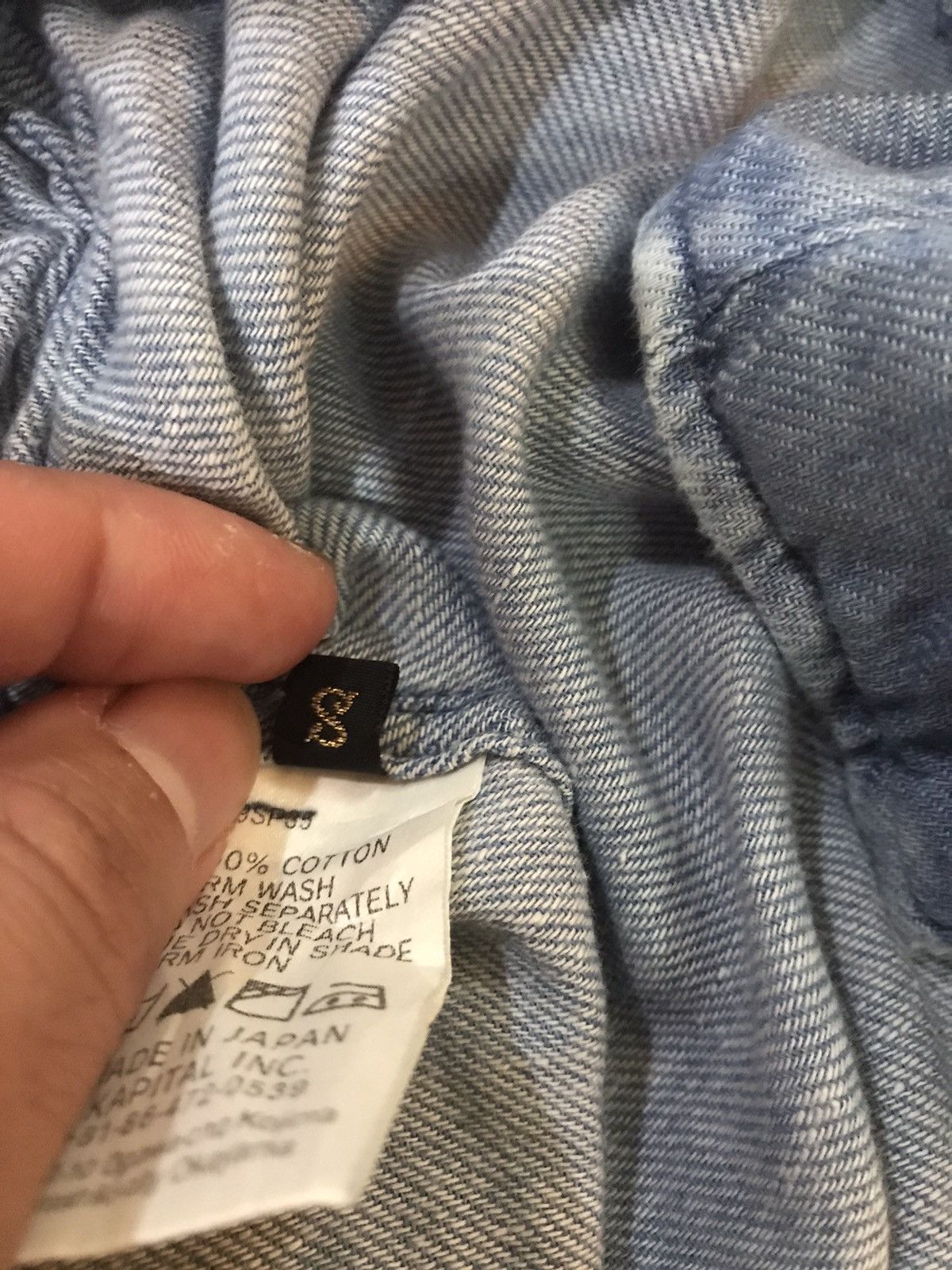 Kapital Best Offer Unisex KAPITAL Sloppy Short Sleeve Shirt Denim Size US S / EU 44-46 / 1 - 25 Thumbnail