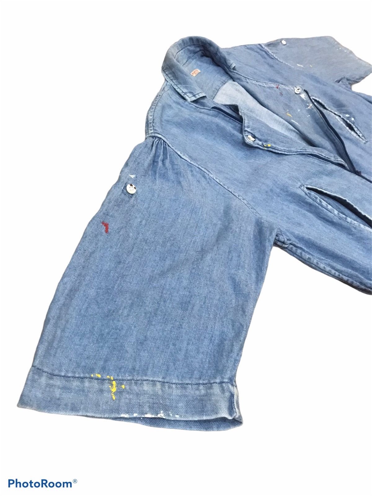 Kapital Best Offer Unisex KAPITAL Sloppy Short Sleeve Shirt Denim Size US S / EU 44-46 / 1 - 8 Thumbnail