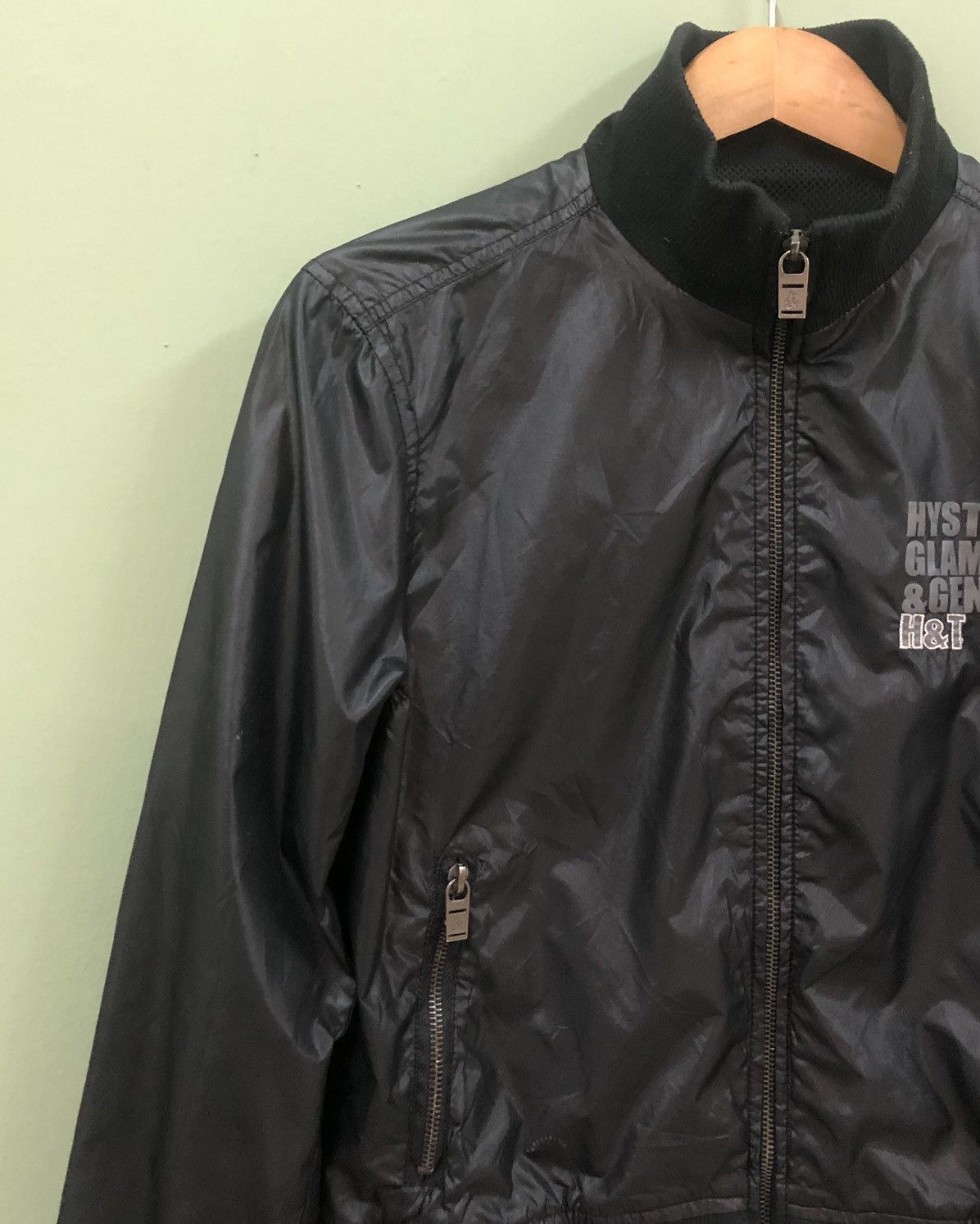 Hysteric Glamour HYSTERIC GLAMOUR-LIGHT NYLON SPELLOUT ZIPPER JACKET FOR HER Size US M / EU 48-50 / 2 - 3 Thumbnail