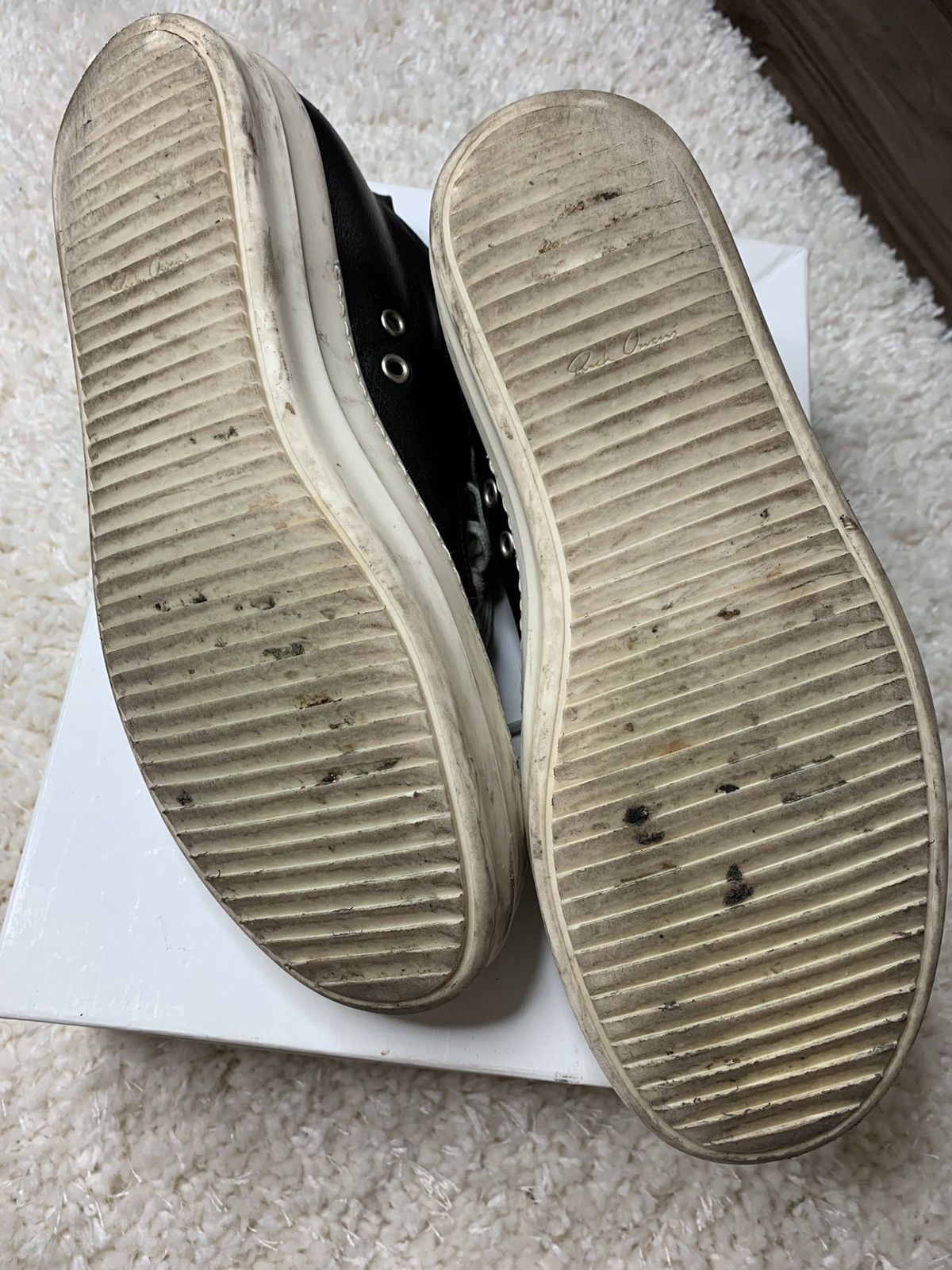 Rick Owens RICK OWENS MAINLINE RAMONES BLACK LOW E16 Size US 10 / EU 43 - 5 Thumbnail