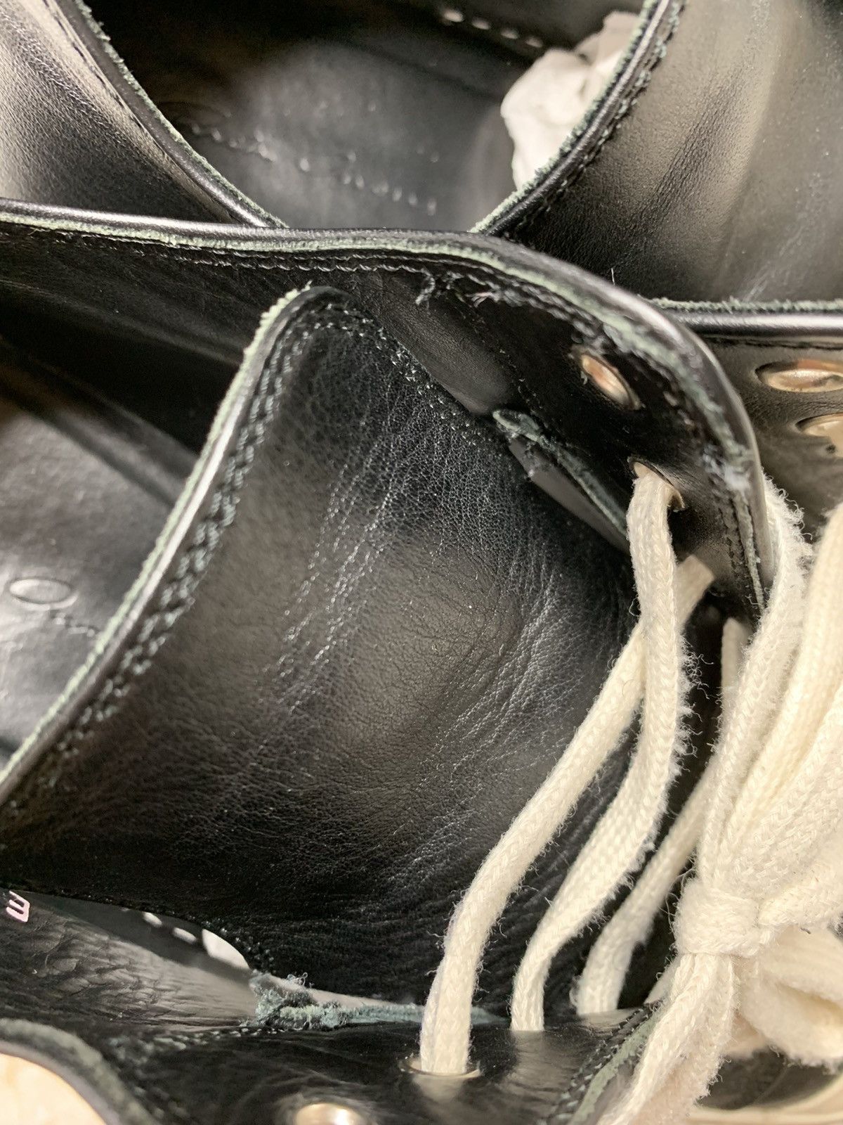 Rick Owens RICK OWENS MAINLINE RAMONES BLACK LOW E16 Size US 10 / EU 43 - 8 Thumbnail