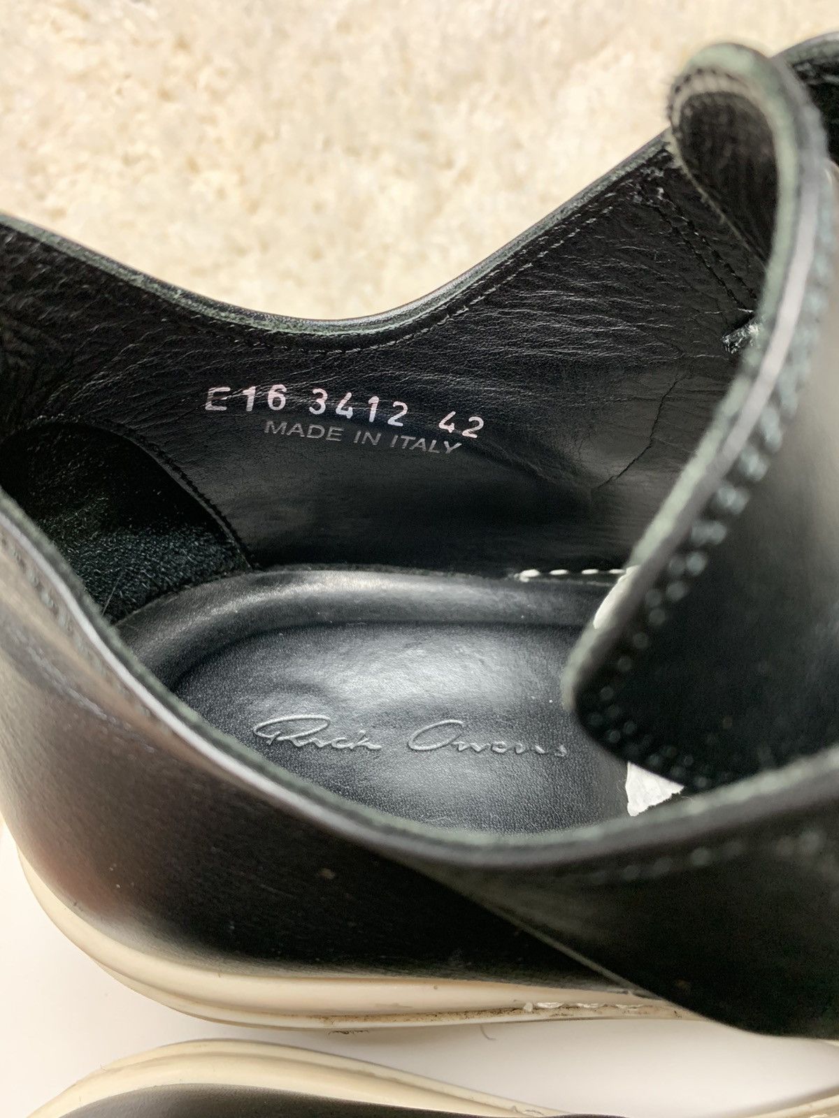 Rick Owens RICK OWENS MAINLINE RAMONES BLACK LOW E16 Size US 10 / EU 43 - 9 Thumbnail