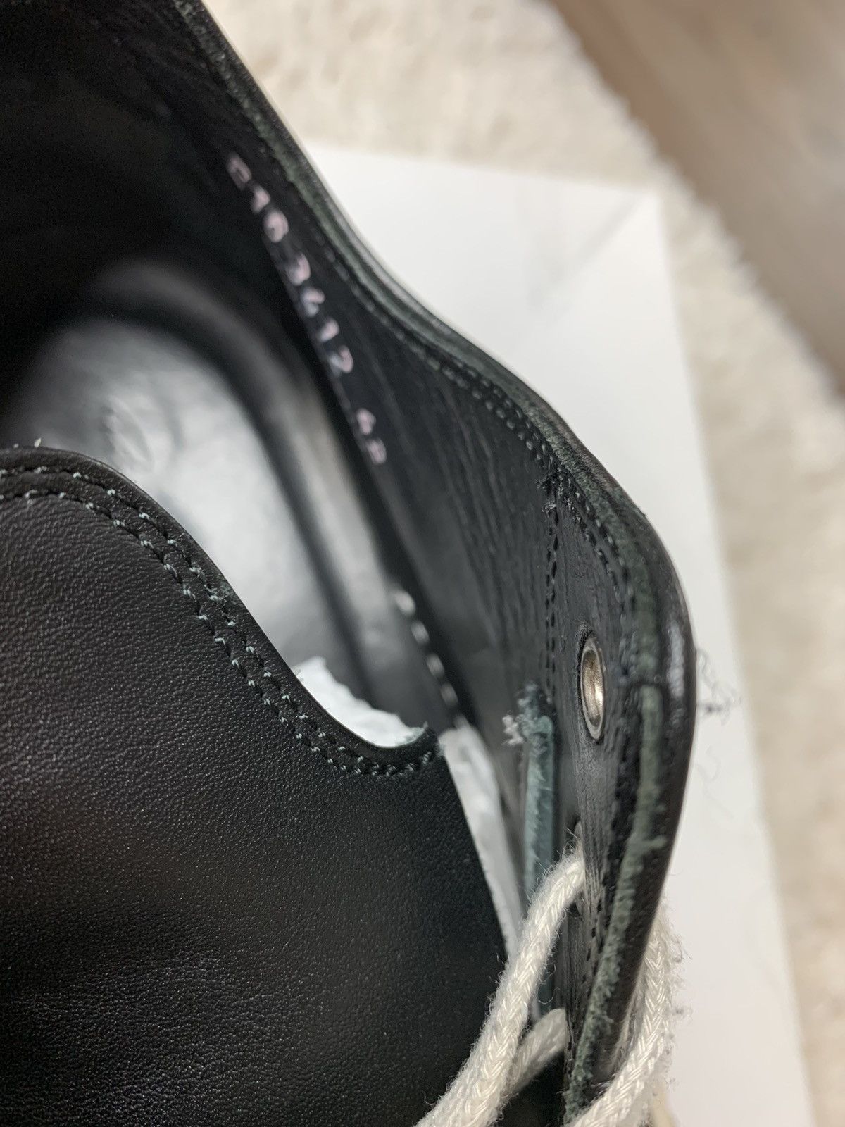 Rick Owens RICK OWENS MAINLINE RAMONES BLACK LOW E16 Size US 10 / EU 43 - 7 Thumbnail