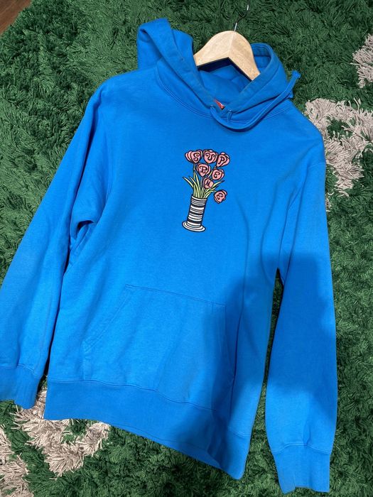 Supreme, Sweaters, Supreme Royal Blue Flower Hoodie