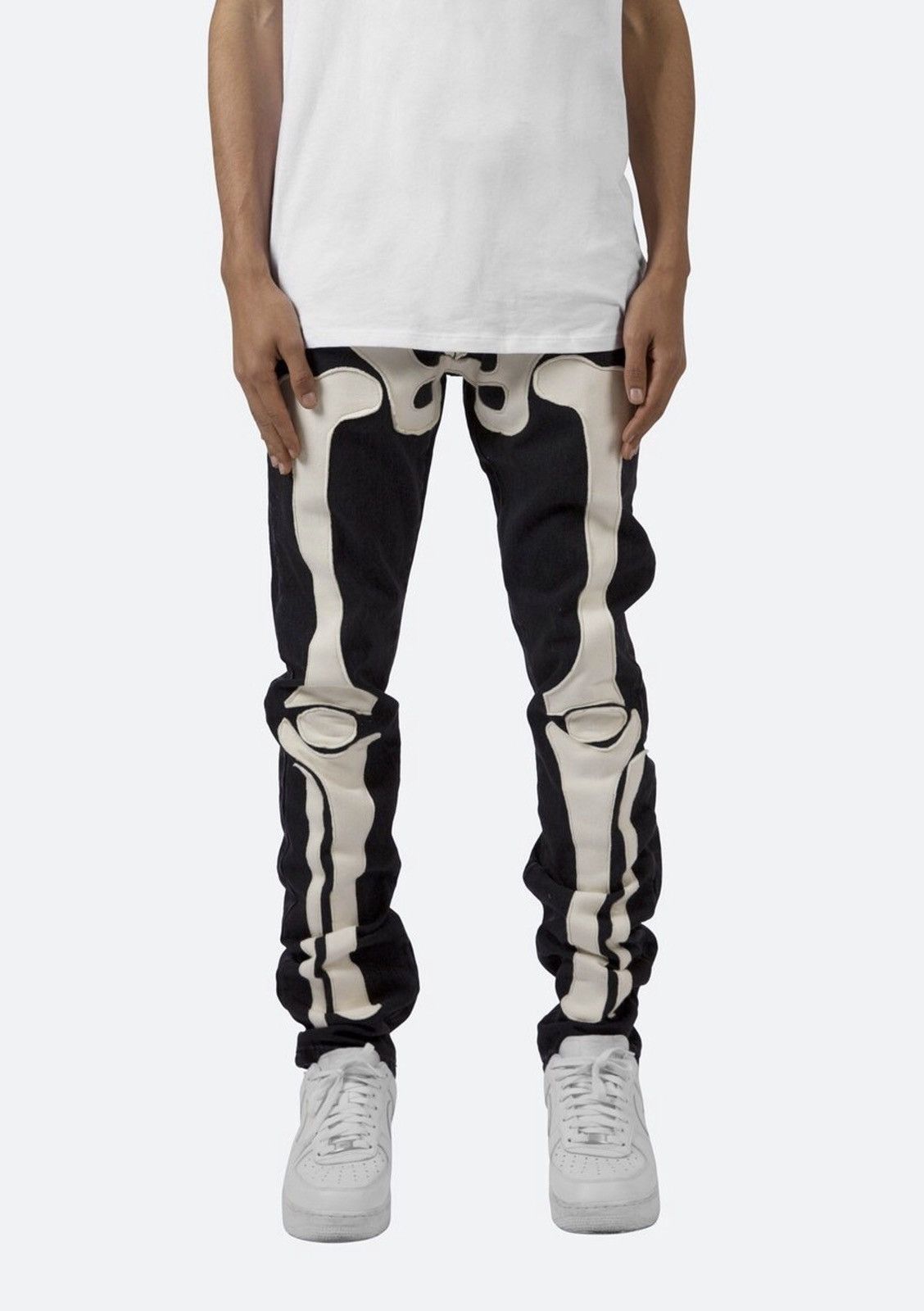 MNML SUPER RARE‼️Mnml D184 Skeleton denim Black | Grailed