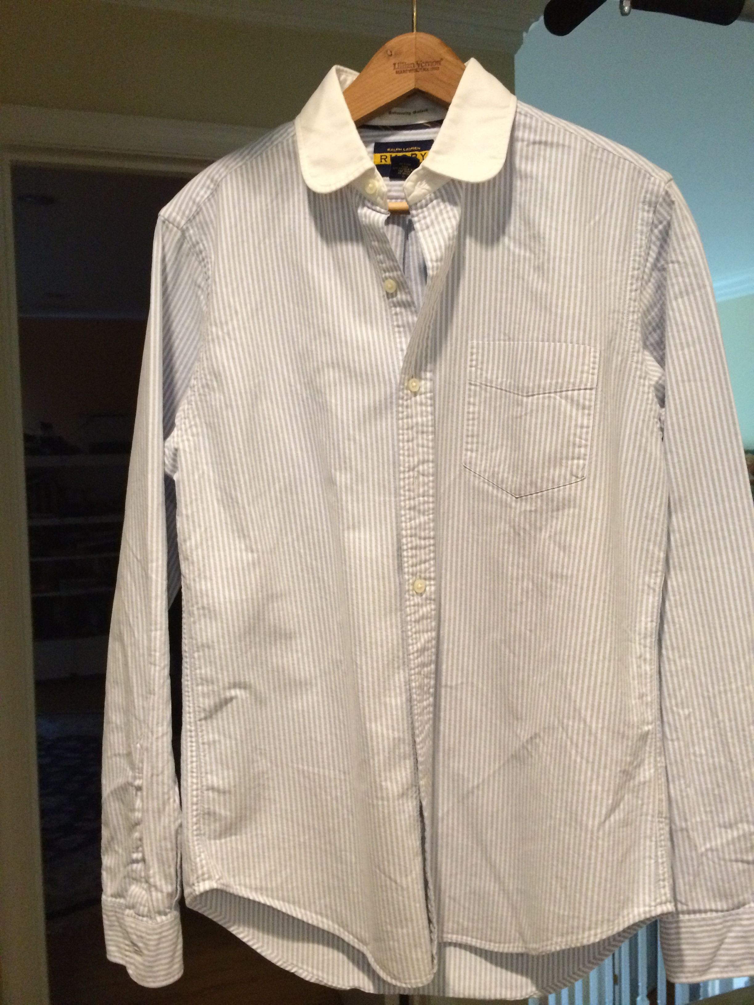 Blue/White Stripe Club Collar
