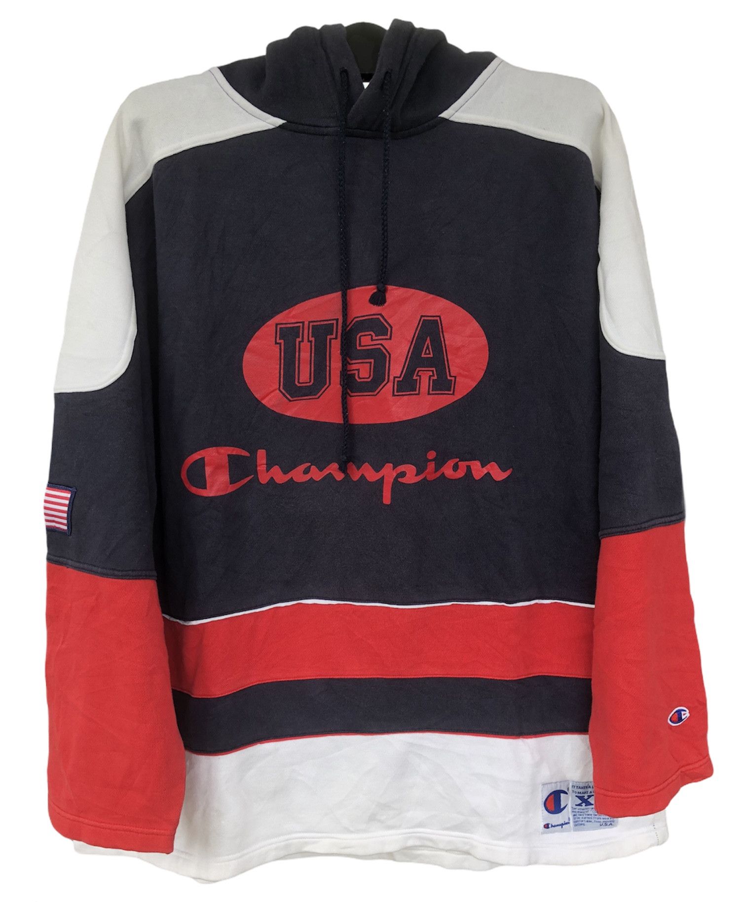 Champion × Hanes Vintage Champion Big Logo Hoodie Size US XL / EU 56 / 4 - 1 Thumbnail
