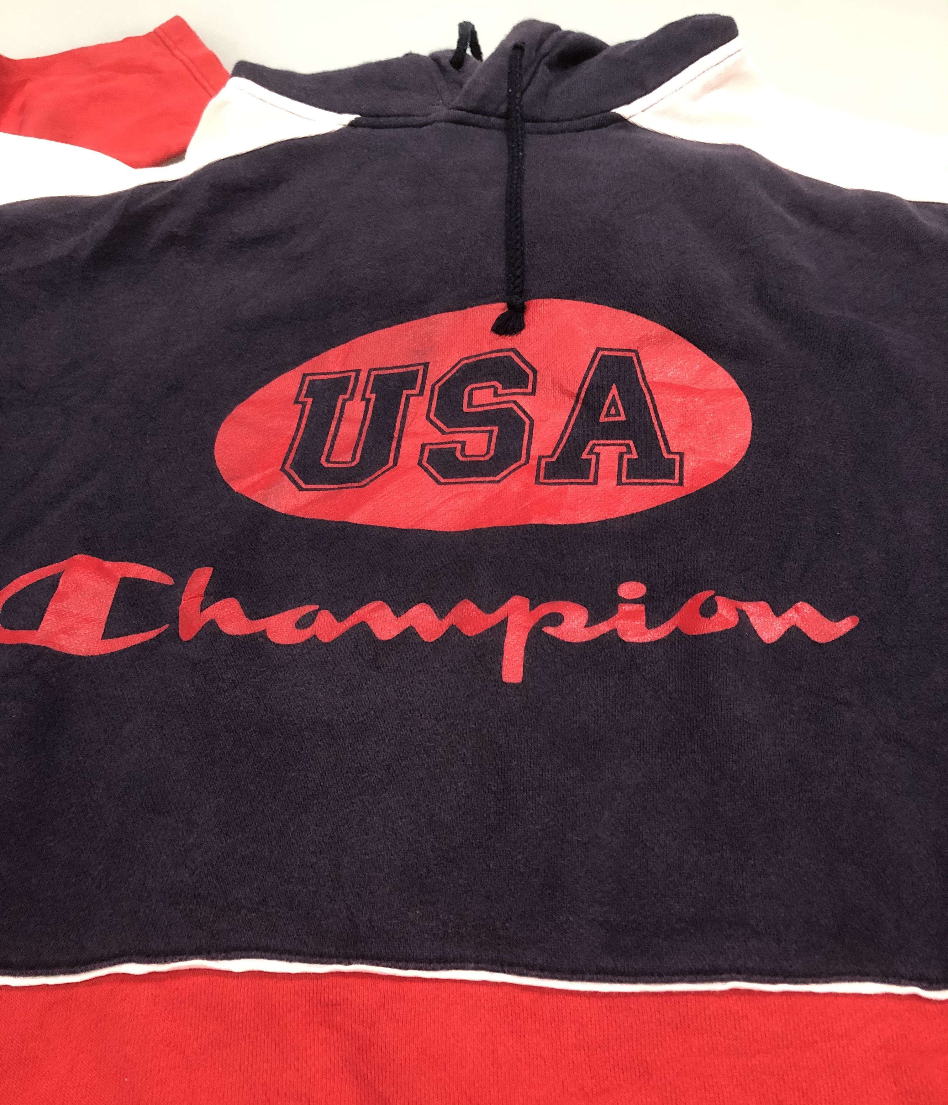 Champion × Hanes Vintage Champion Big Logo Hoodie Size US XL / EU 56 / 4 - 8 Thumbnail