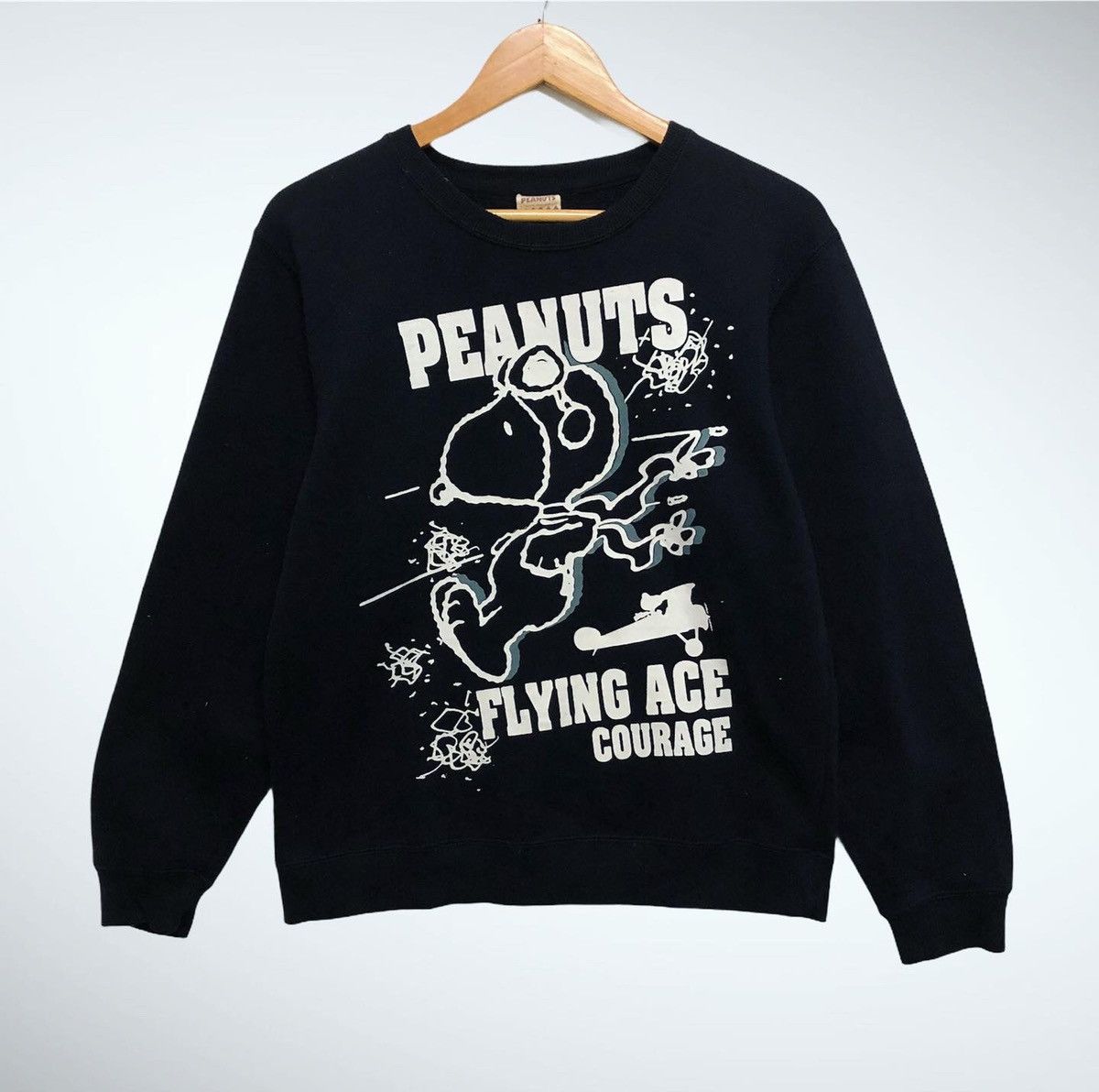 Vintage Peanuts Snoopy Biglogo Sweatshirt Women Size