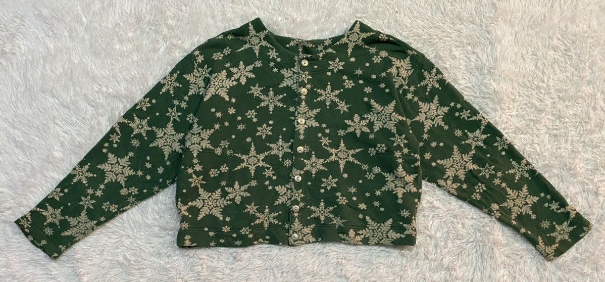 Hai Sporting Gear × Issey Miyake HAI SPORTING GEAR Snowflake Button Up Sweatshirt Size US M / EU 48-50 / 2 - 4 Thumbnail