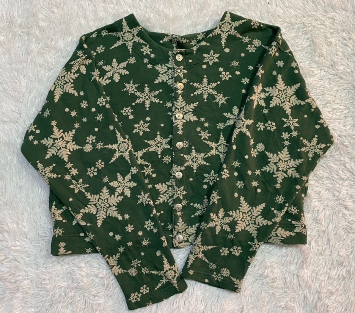 Hai Sporting Gear × Issey Miyake HAI SPORTING GEAR Snowflake Button Up Sweatshirt Size US M / EU 48-50 / 2 - 3 Thumbnail