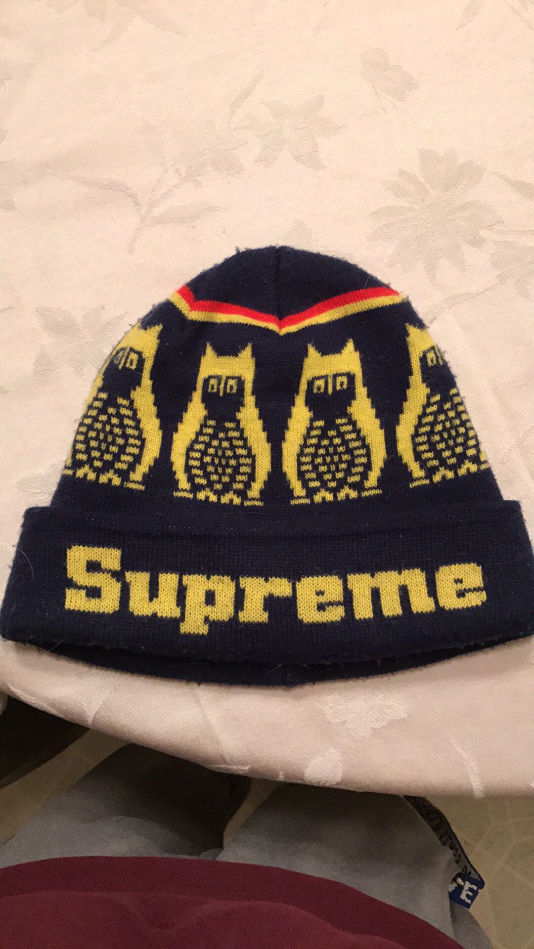 Supreme store owl beanie