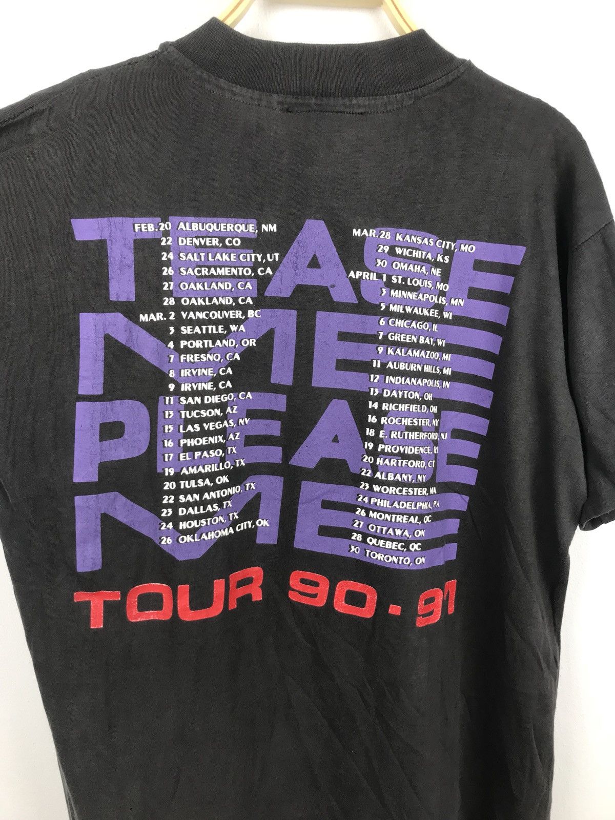 Vintage 90/91 Scorpions Tease Me Please Me Tour T Shirt
