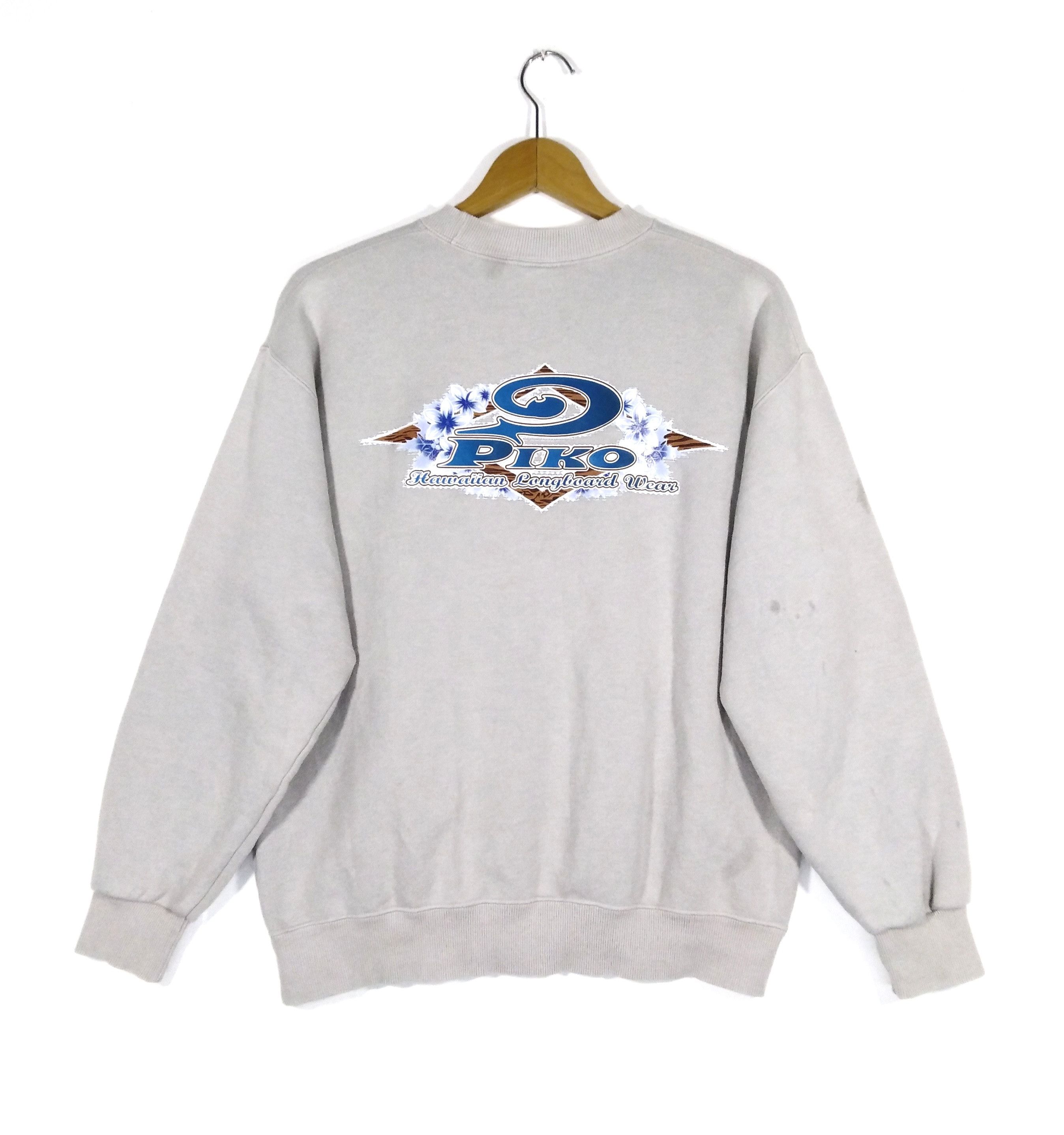 Vintage PIKO HAWAII AZTEC Navajo Native Surf Tee Shirt Top Long Sleeve Honolulu main image 0
