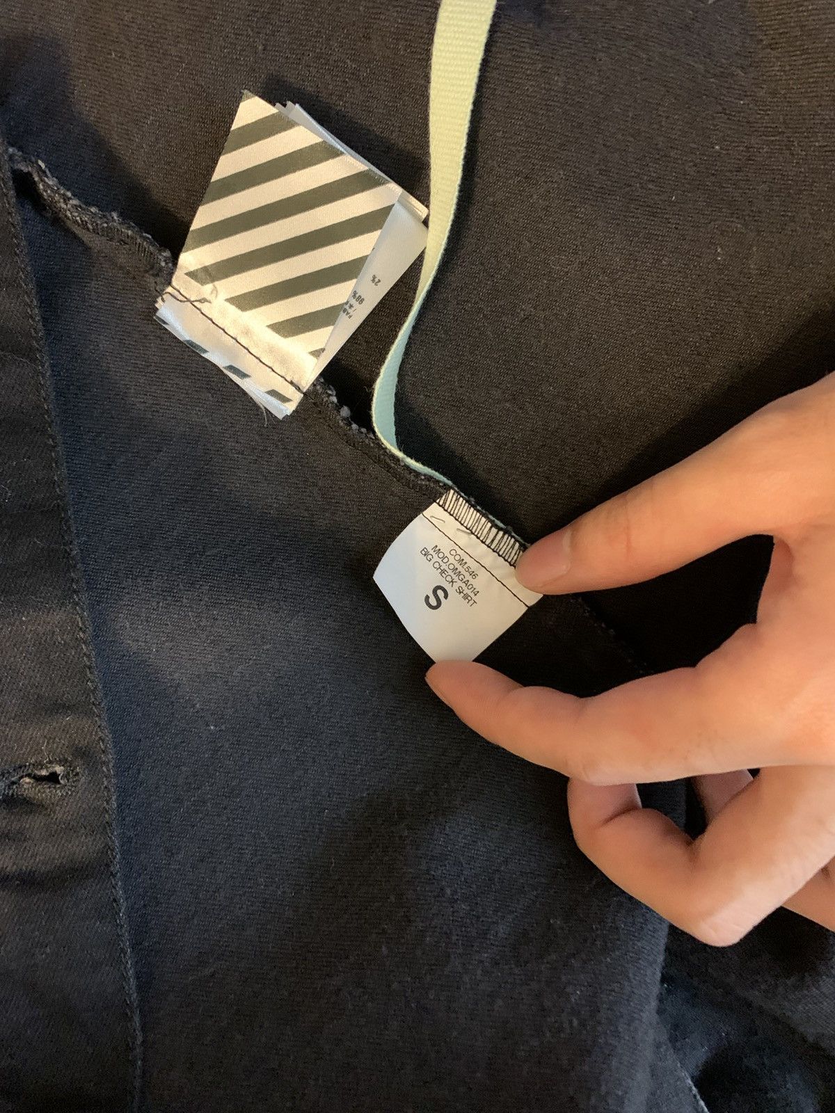 Off-White Off white checkered denim shirt Size US S / EU 44-46 / 1 - 5 Thumbnail