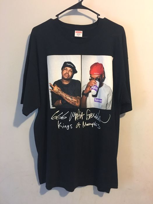 Supreme Supreme Three Six Mafia Tee - Black | Grailed