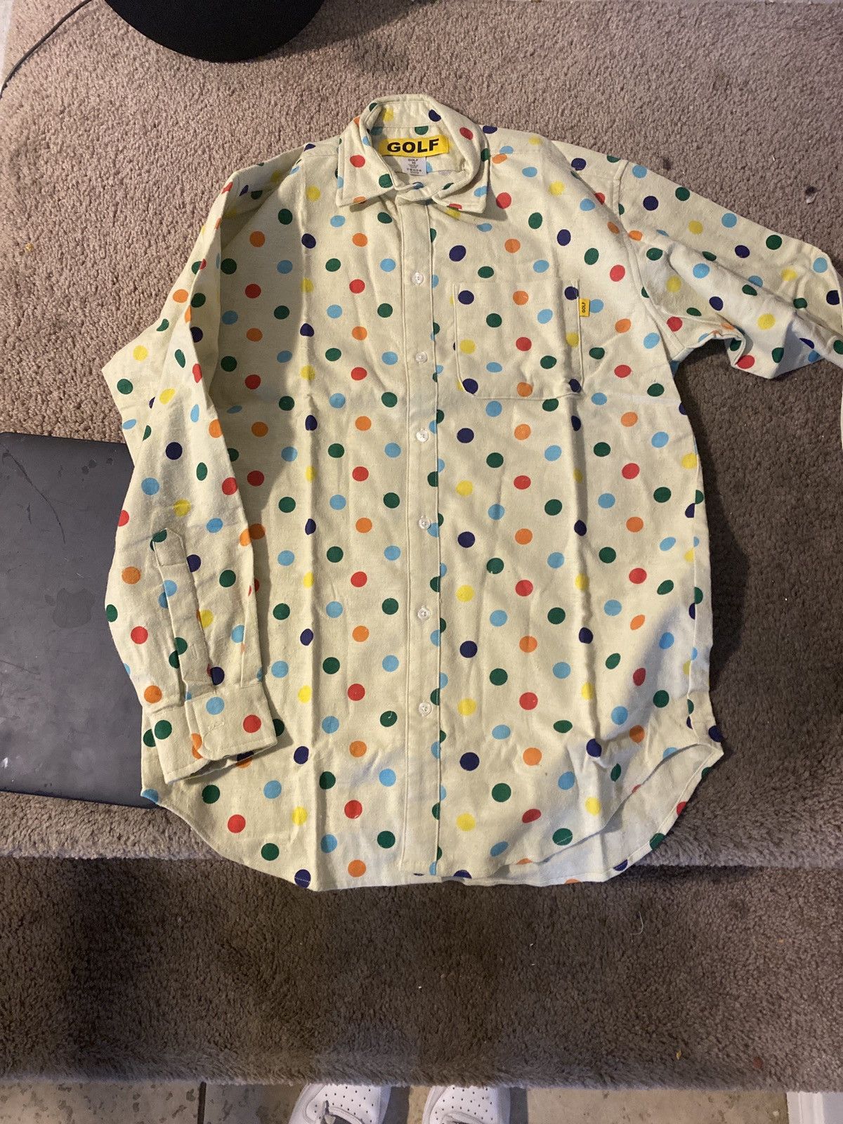 Golf Wang Polka Dot Button Up | Grailed