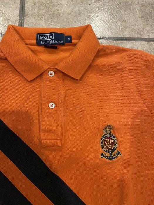 Black and orange ralph lauren sales polo shirt