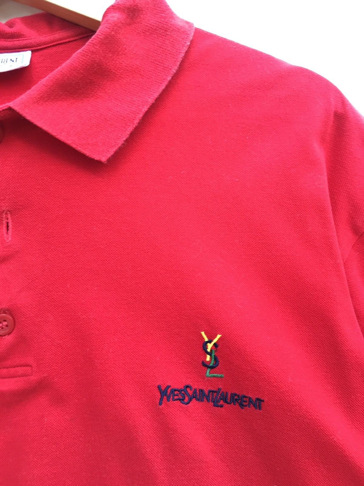 Yves Saint Laurent Vintage YSL Yves Saint Laurent Small Logo Polo Shirt Size US L / EU 52-54 / 3 - 6 Thumbnail