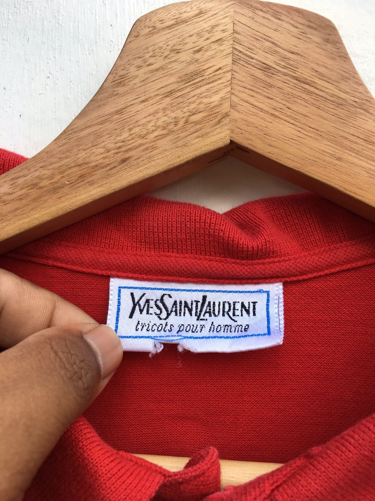 Yves Saint Laurent Vintage YSL Yves Saint Laurent Small Logo Polo Shirt Size US L / EU 52-54 / 3 - 7 Thumbnail