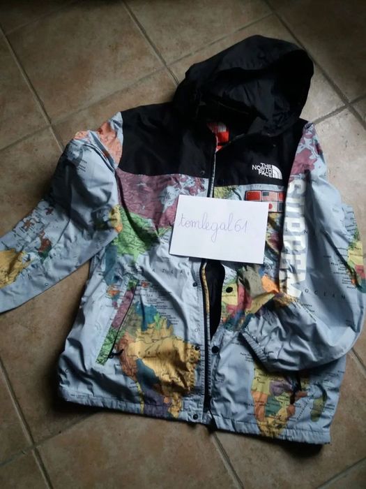 The north face outlet world map jacket