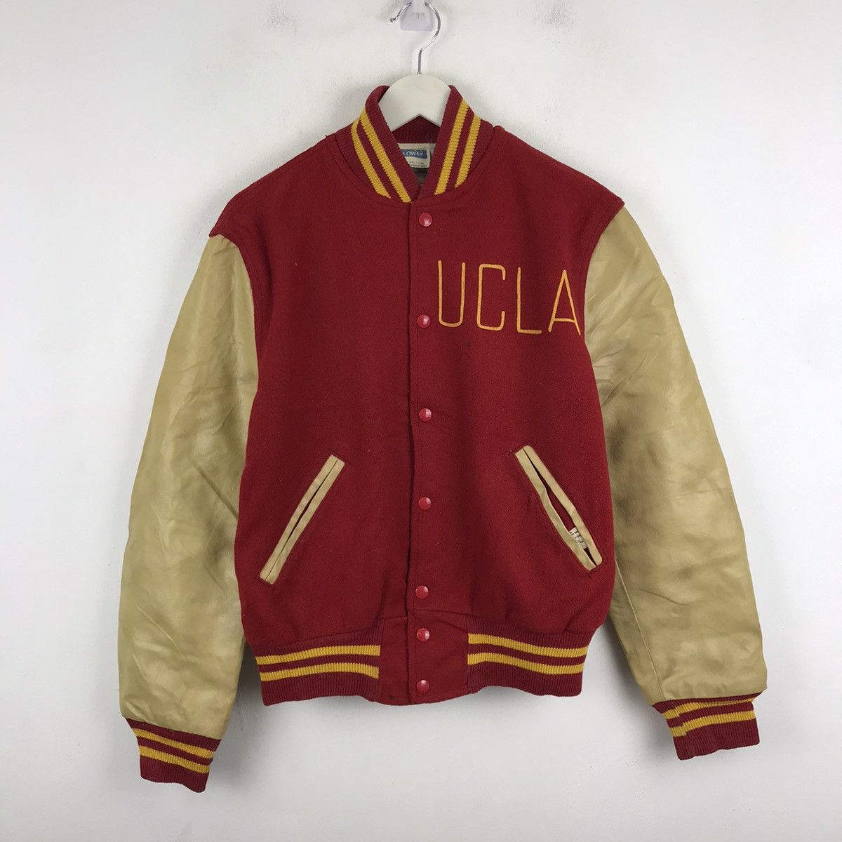 1968 'RHAUNHUNST FOOTBALL' WOOL VARSITY JACKET (S-L) – exaghules