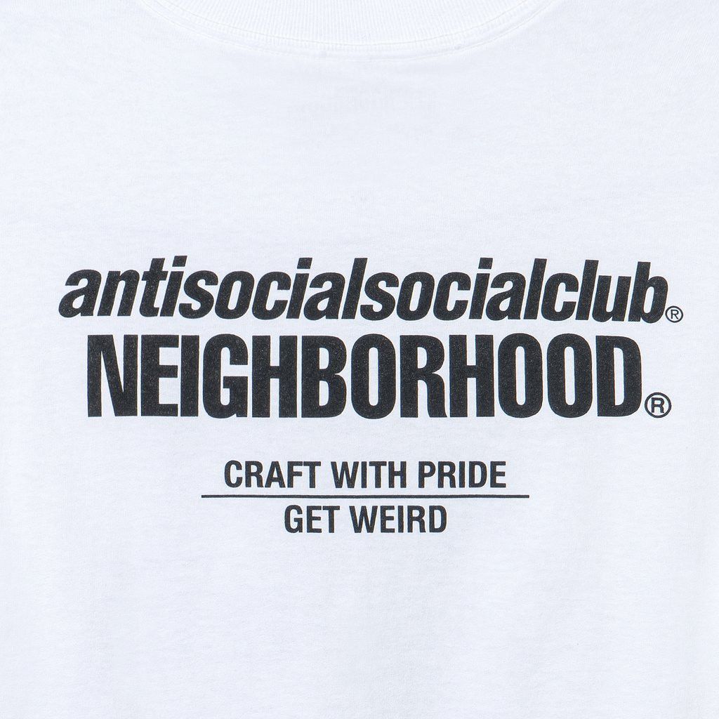 Anti Social Social Club × Neighborhood DS Black ASSC x NBHD Cambered White Tee BAPE FTP KITH KAWS Size US XL / EU 56 / 4 - 3 Thumbnail