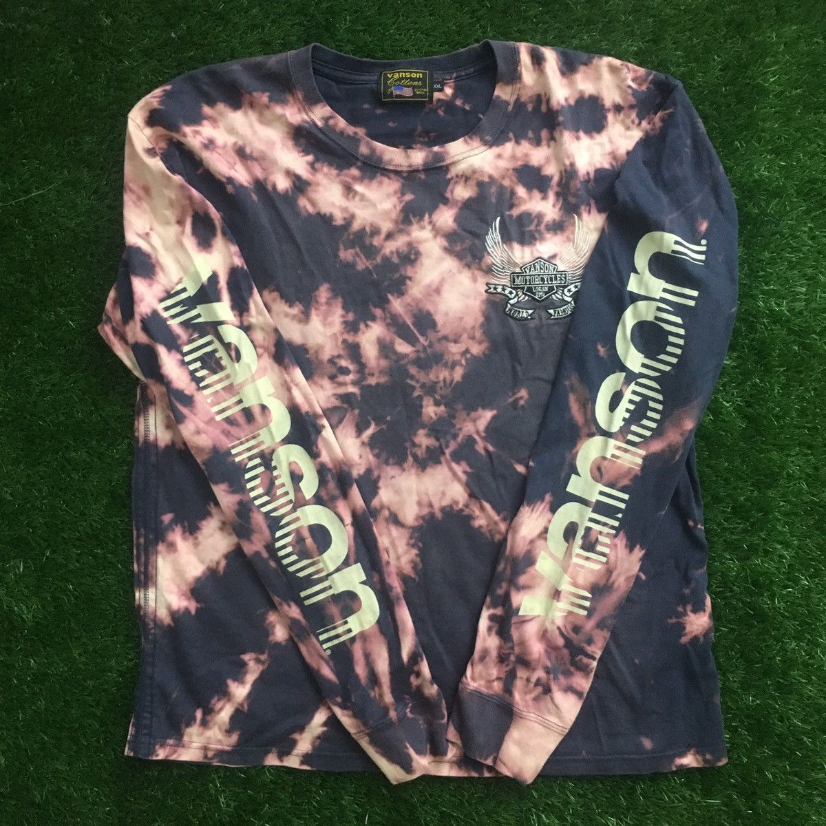 Vanson Leathers Vanson Long Sleeve Acid Wash Nice Design Size US M / EU 48-50 / 2 - 7 Thumbnail