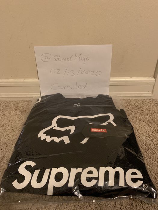 Supreme fox best sale racing moto jersey