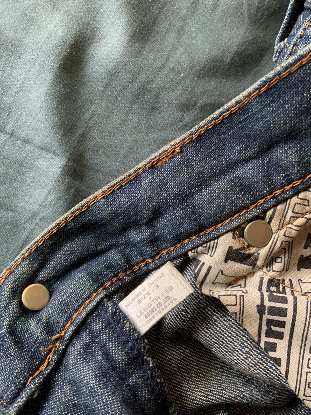Number (N)ine 2002 Number (n)ine Patchwork Poem Denim Jeans Size US 31 - 9 Thumbnail