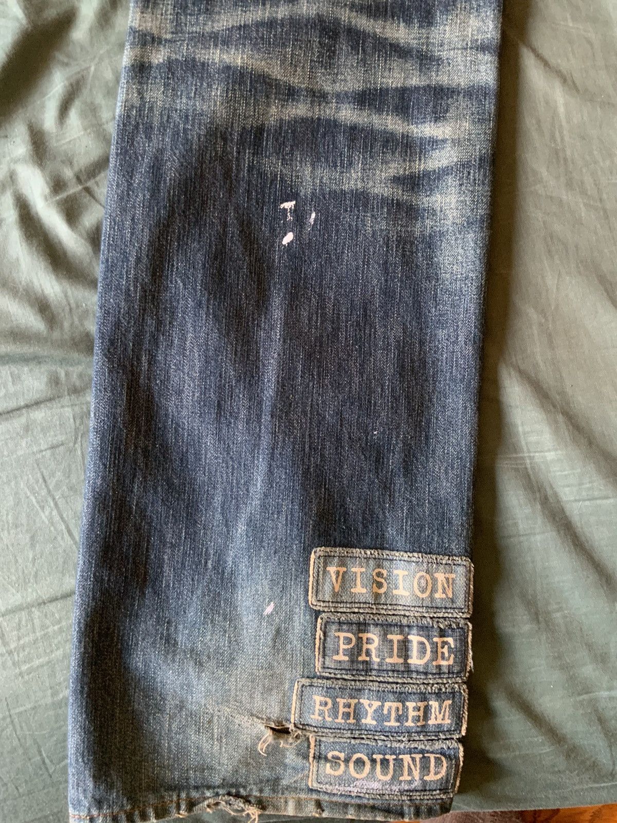 Number (N)ine 2002 Number (n)ine Patchwork Poem Denim Jeans Size US 31 - 16 Thumbnail