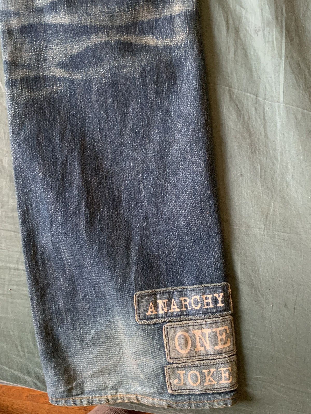 Number (N)ine 2002 Number (n)ine Patchwork Poem Denim Jeans Size US 31 - 15 Thumbnail