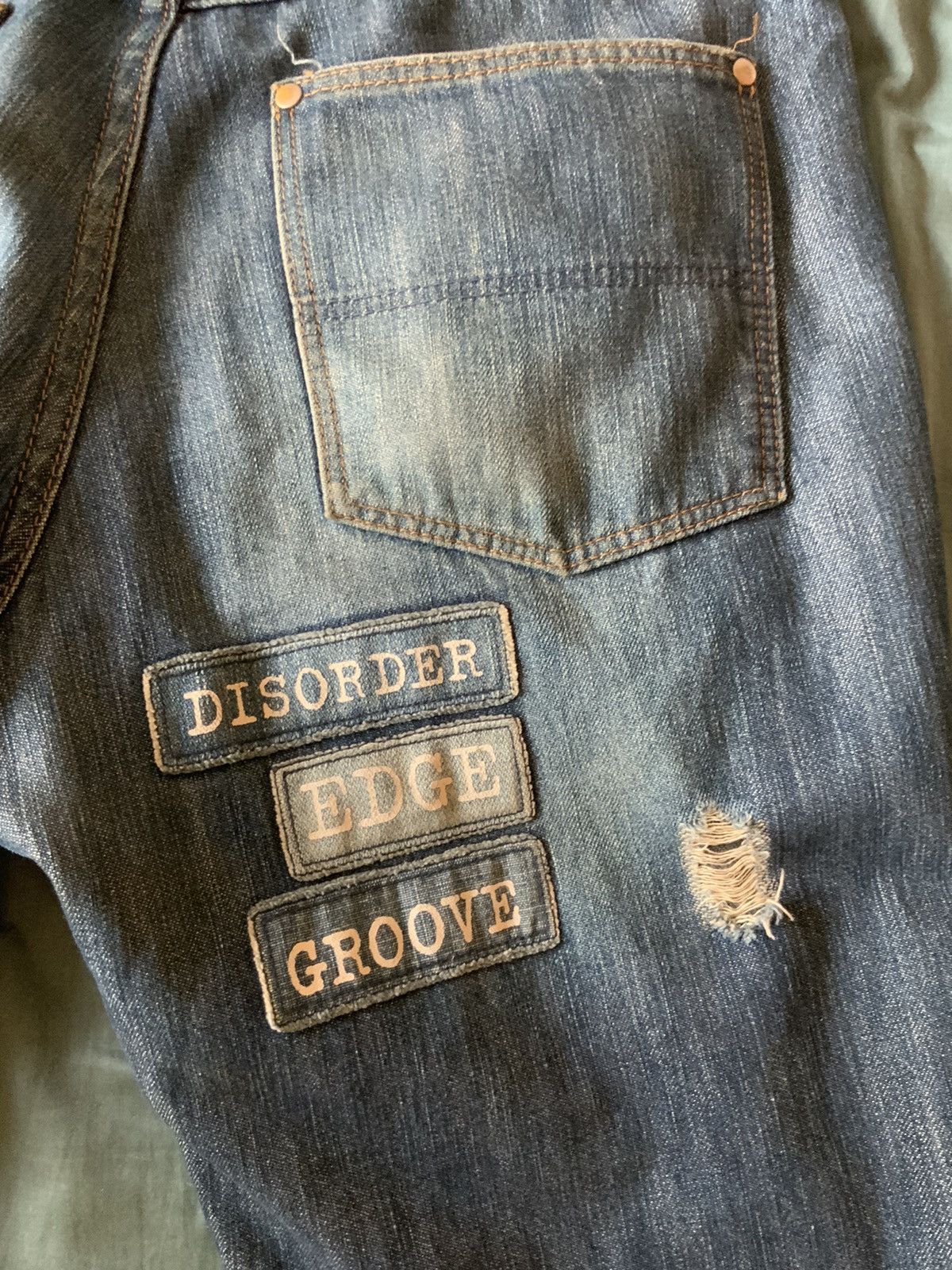 Number (N)ine 2002 Number (n)ine Patchwork Poem Denim Jeans Size US 31 - 17 Thumbnail