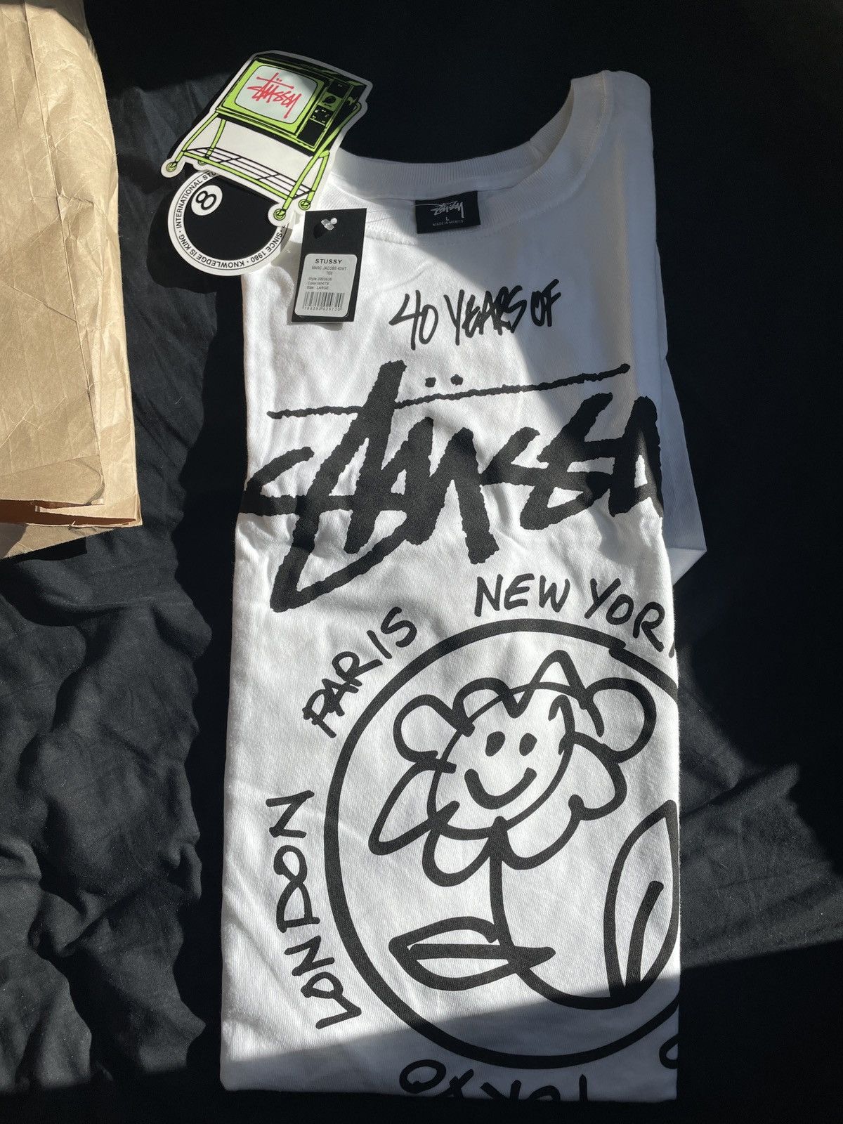 Marc Jacobs × Stussy STUSSY x MARC JACOBS WORLD TOUR TEE | Grailed