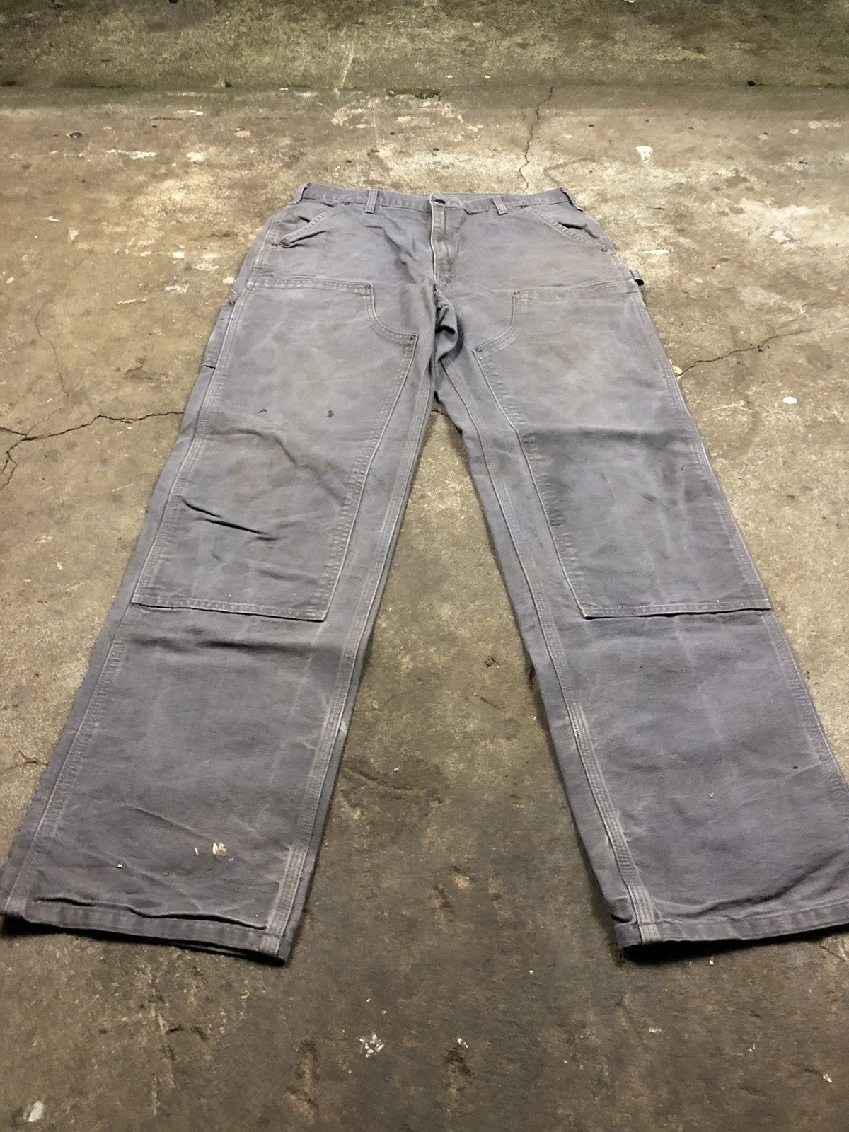 Vintage Carhartt Double Knee Work Pants 34x36 Faded Distressed Size US 34 / EU 50 - 6 Thumbnail