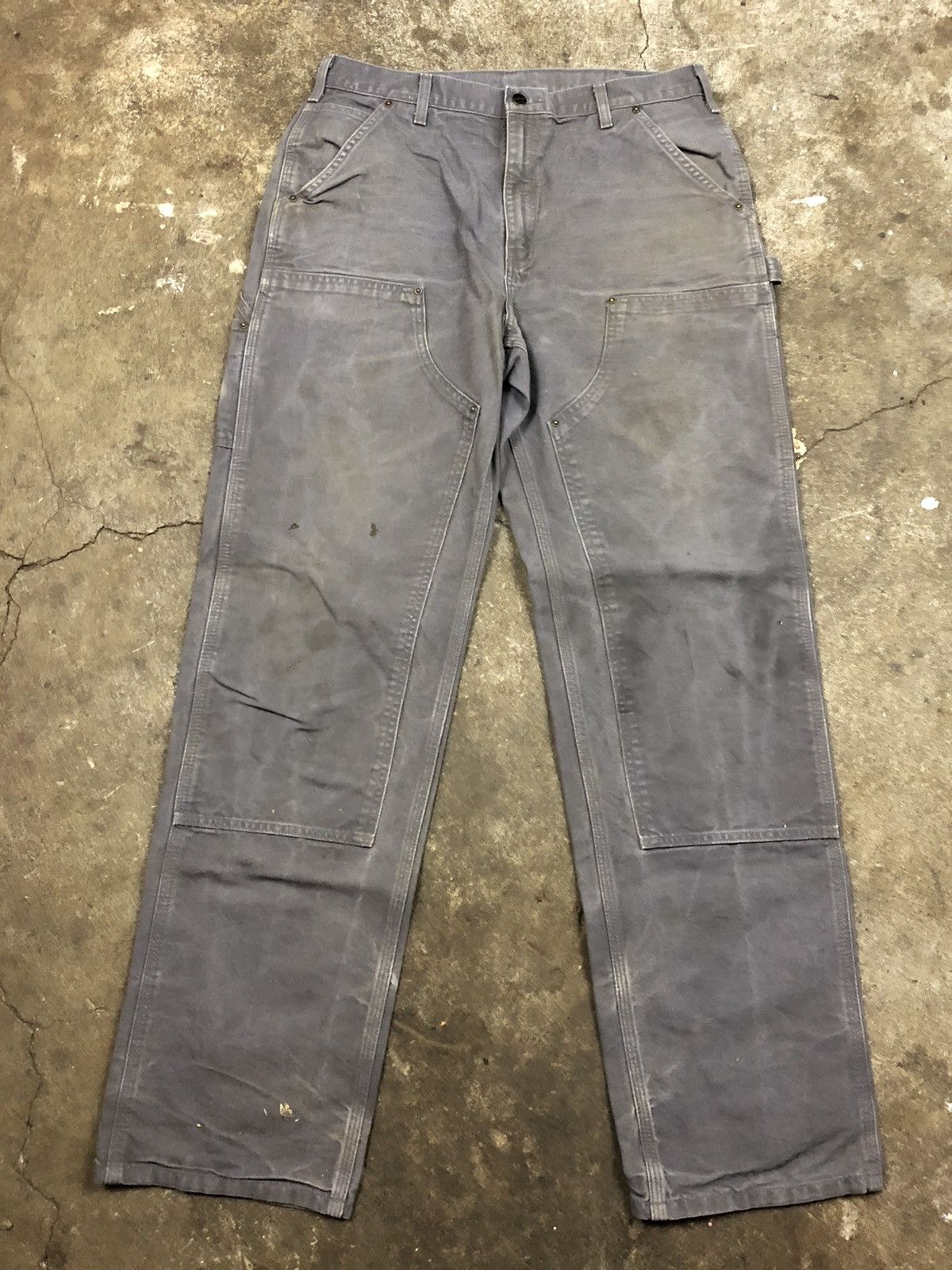 Vintage Carhartt Double Knee Work Pants 34x36 Faded Distressed Size US 34 / EU 50 - 1 Preview