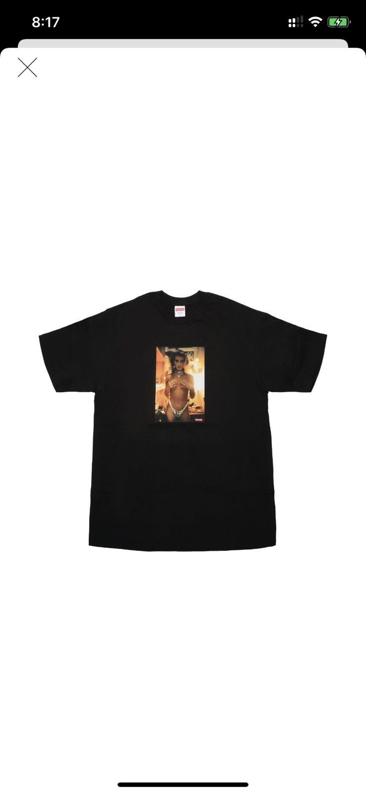 Supreme Nan Goldin Kim in Rhinestone Tee black M Grailed