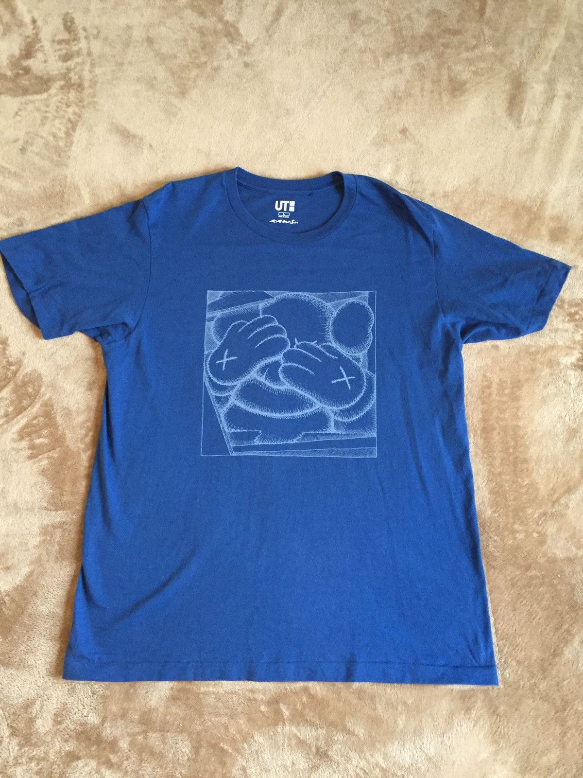 Kaws × Uniqlo Companion Blue Tee Size US L / EU 52-54 / 3 - 1 Thumbnail