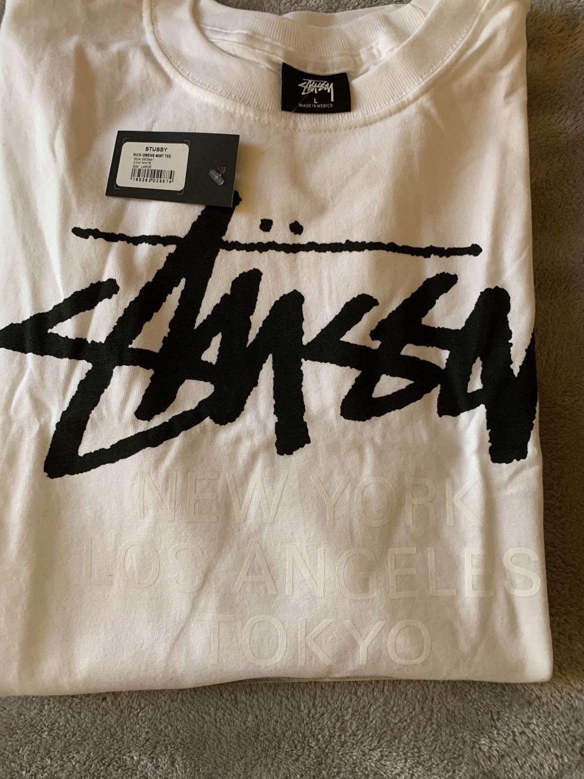 Rick Owens Stussy x Rick Owens World Tour 40th Anniversary Tee 