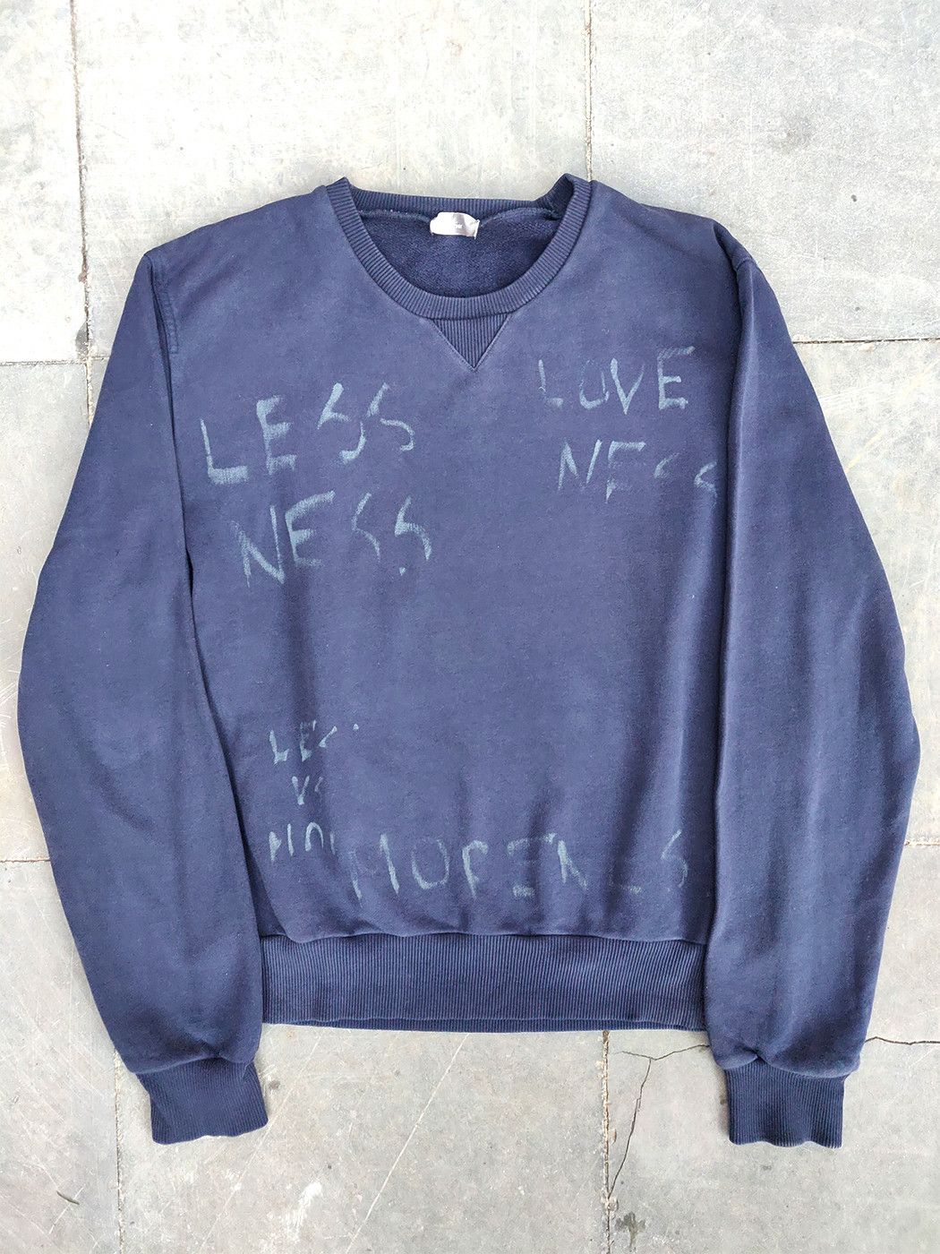 Dior SS11 Loveness Moreness Crewneck Distressed Sweater Size US L / EU 52-54 / 3 - 1 Thumbnail
