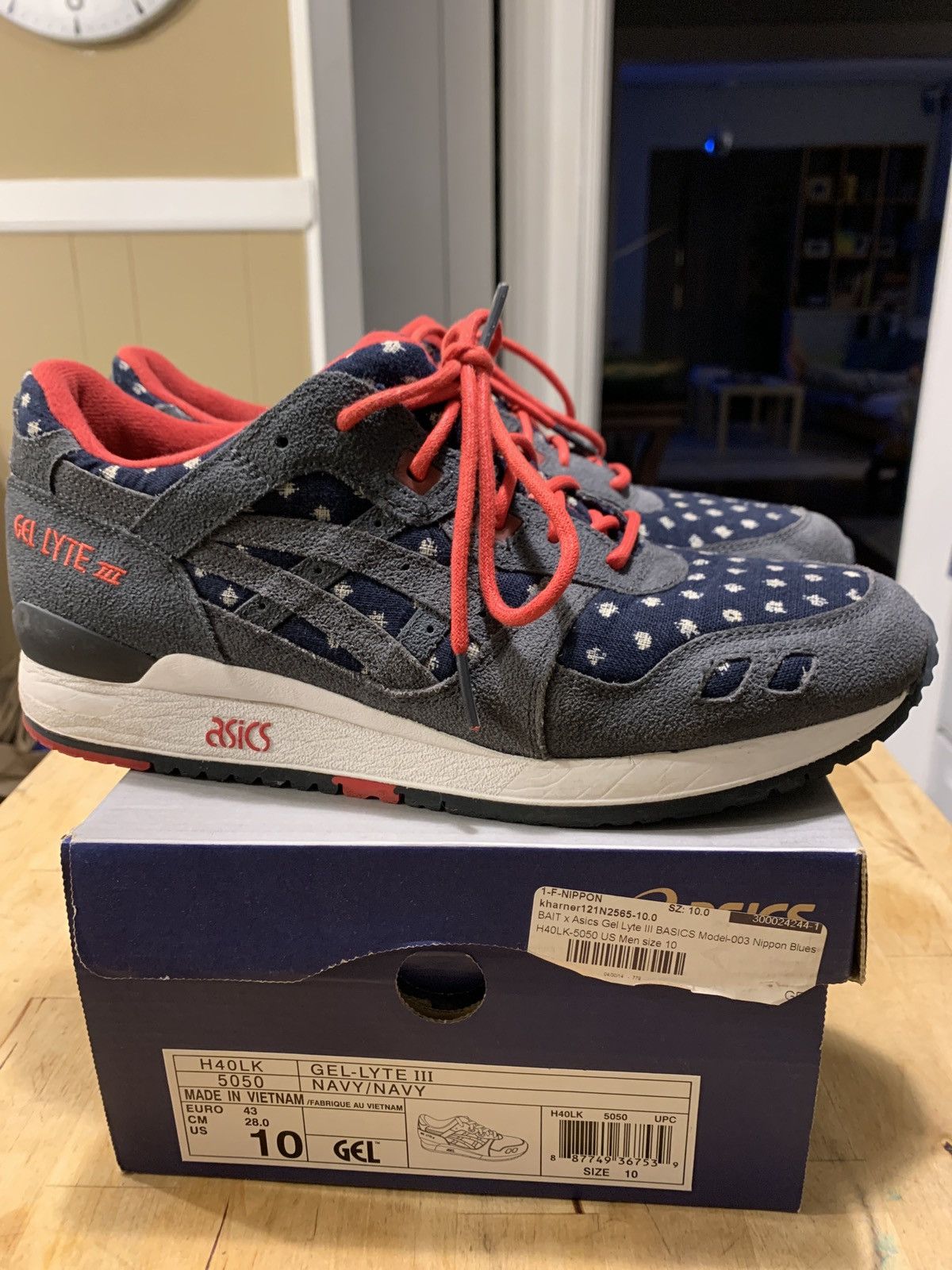 Asics ASICS gel-lyte III bait nippon blues | Grailed