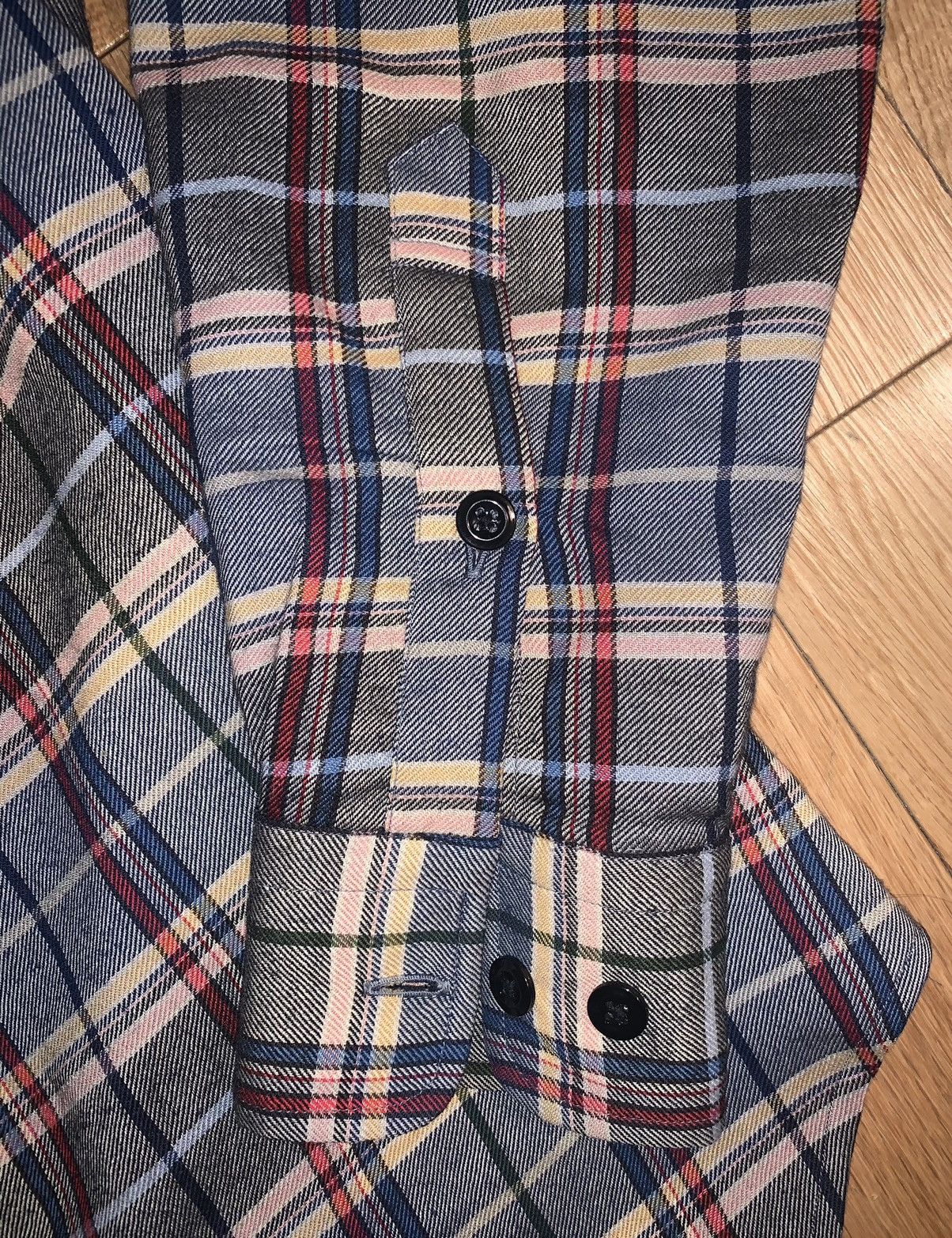 Noah Italian wool blend plaid flannel shirt Size US M / EU 48-50 / 2 - 6 Thumbnail