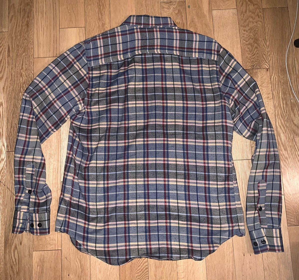 Noah Italian wool blend plaid flannel shirt Size US M / EU 48-50 / 2 - 3 Thumbnail