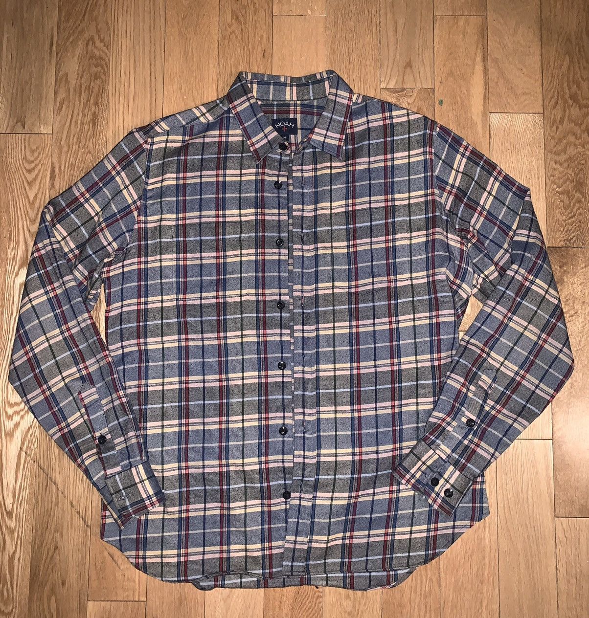 Noah Italian wool blend plaid flannel shirt Size US M / EU 48-50 / 2 - 2 Thumbnail