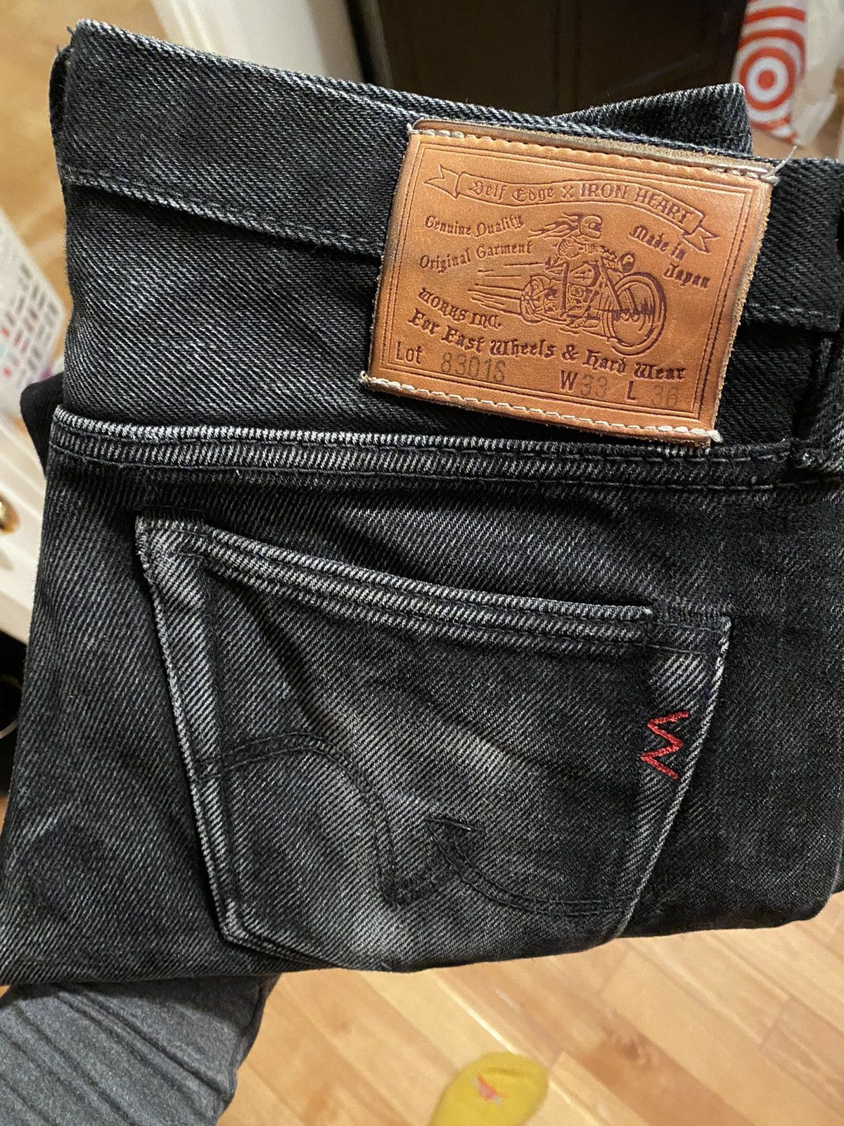 Iron Heart Iron heart 8301S Super Black fade to grey 21oz denim Grailed